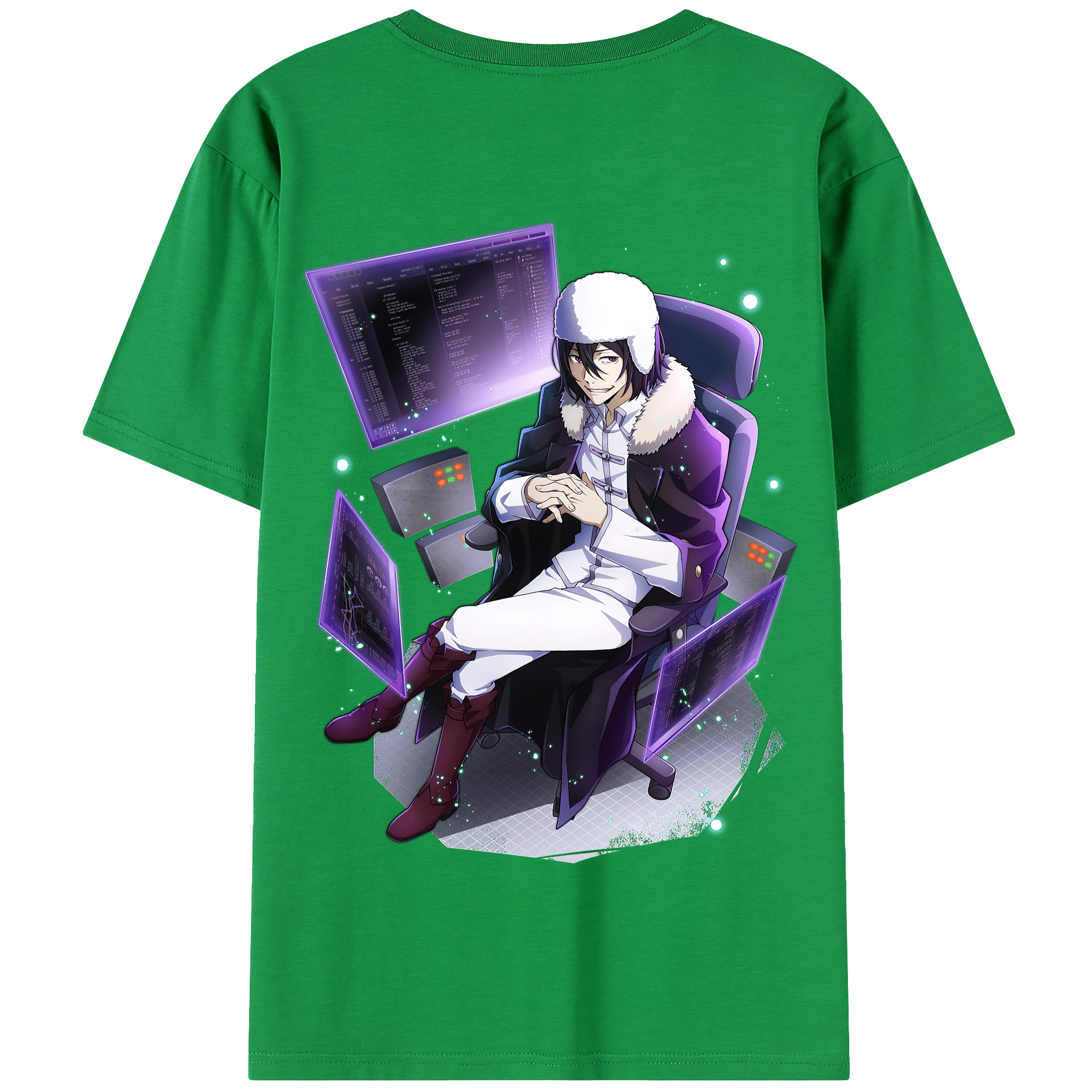 （画像用） 文豪ストレイドッグス Bungo Stray Dogs 綿100％半袖Tシャツ（背面プリント）