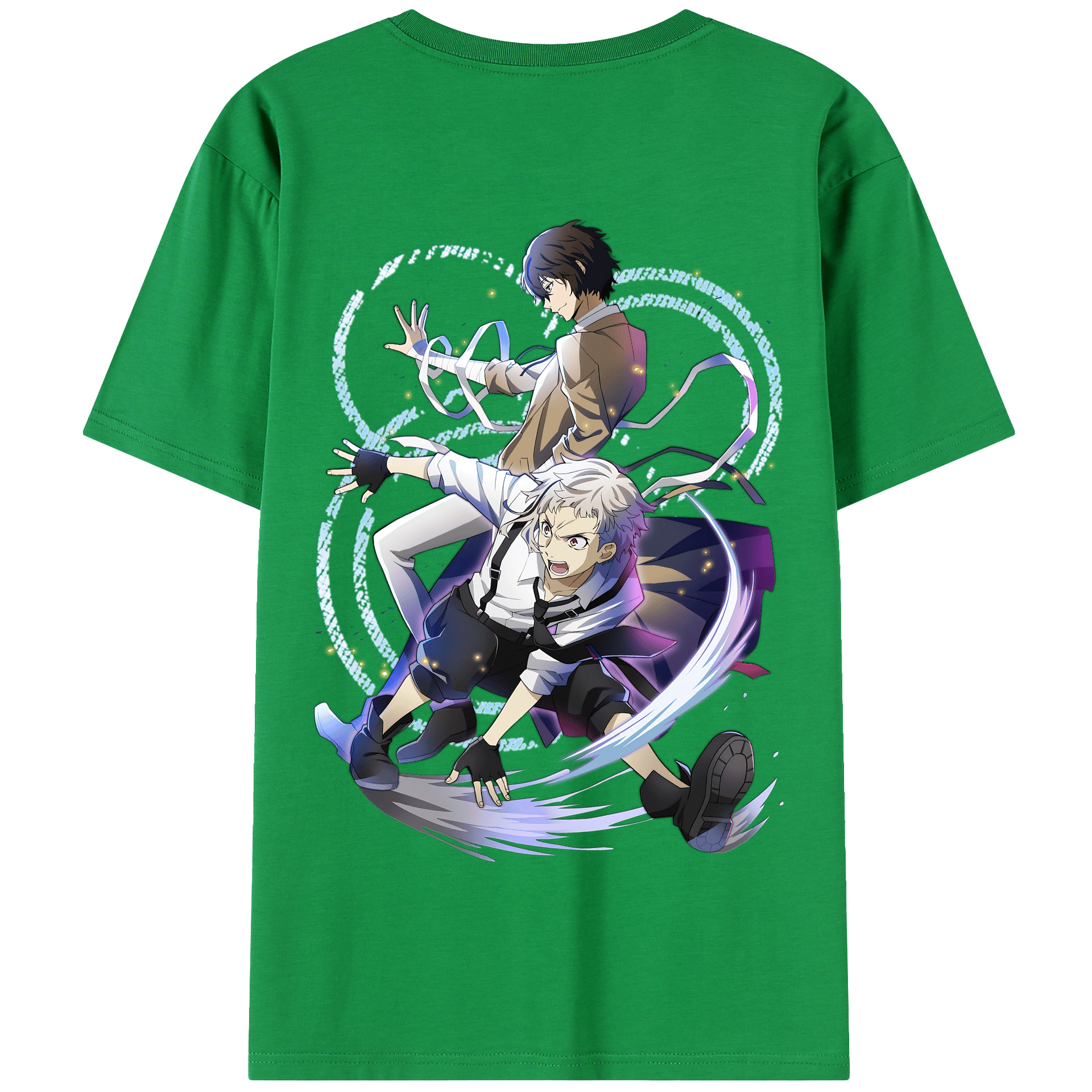 （画像用） 文豪ストレイドッグス Bungo Stray Dogs 綿100％半袖Tシャツ（背面プリント）
