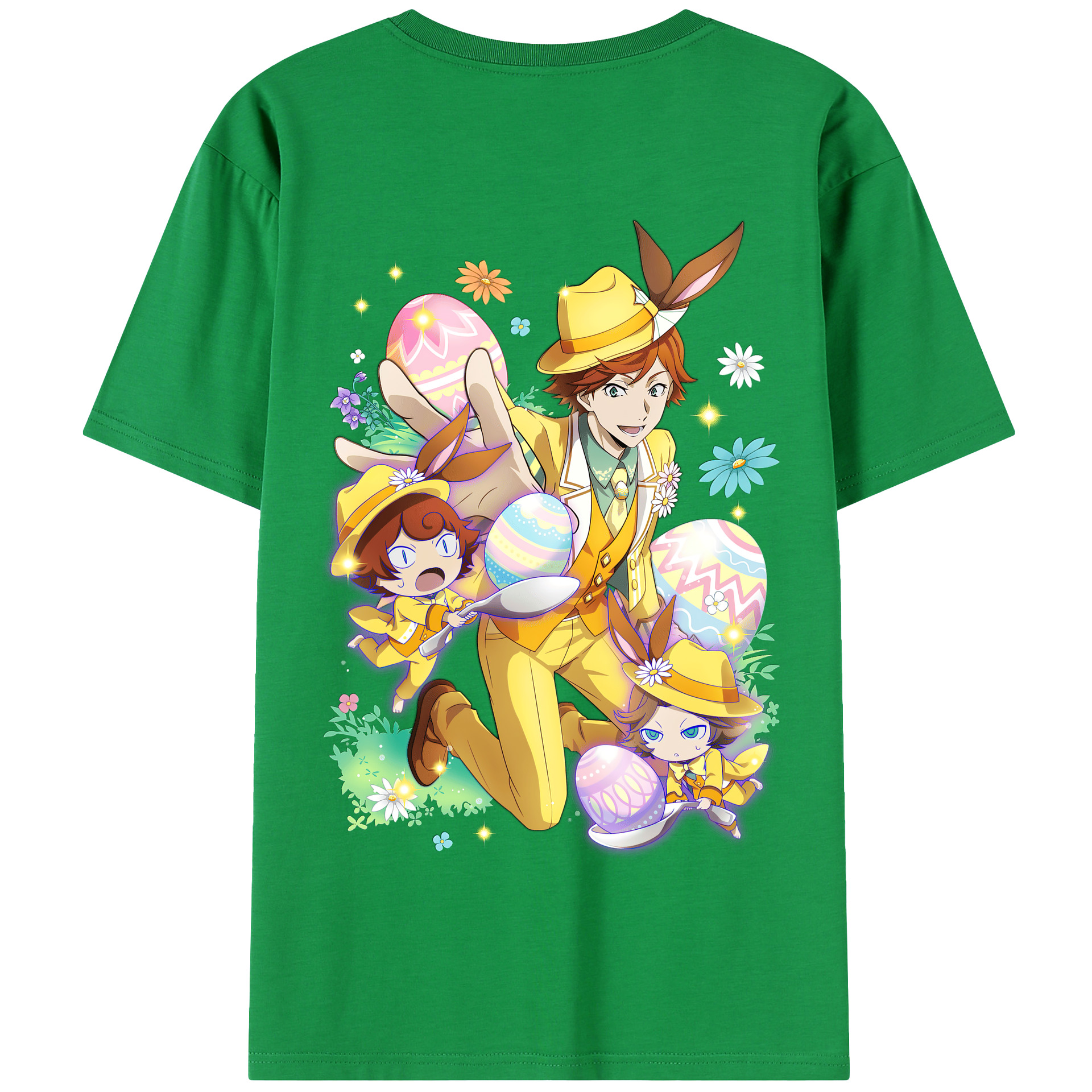 （画像用） 文豪ストレイドッグス Bungo Stray Dogs 綿100％半袖Tシャツ（背面プリント）