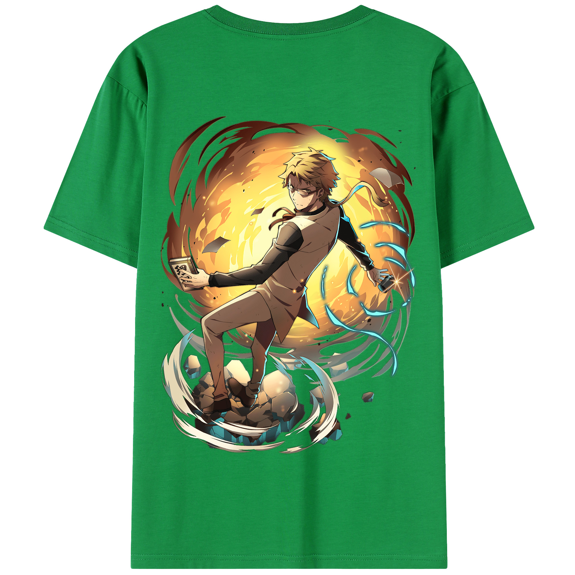 （画像用） 文豪ストレイドッグス Bungo Stray Dogs 綿100％半袖Tシャツ（背面プリント）
