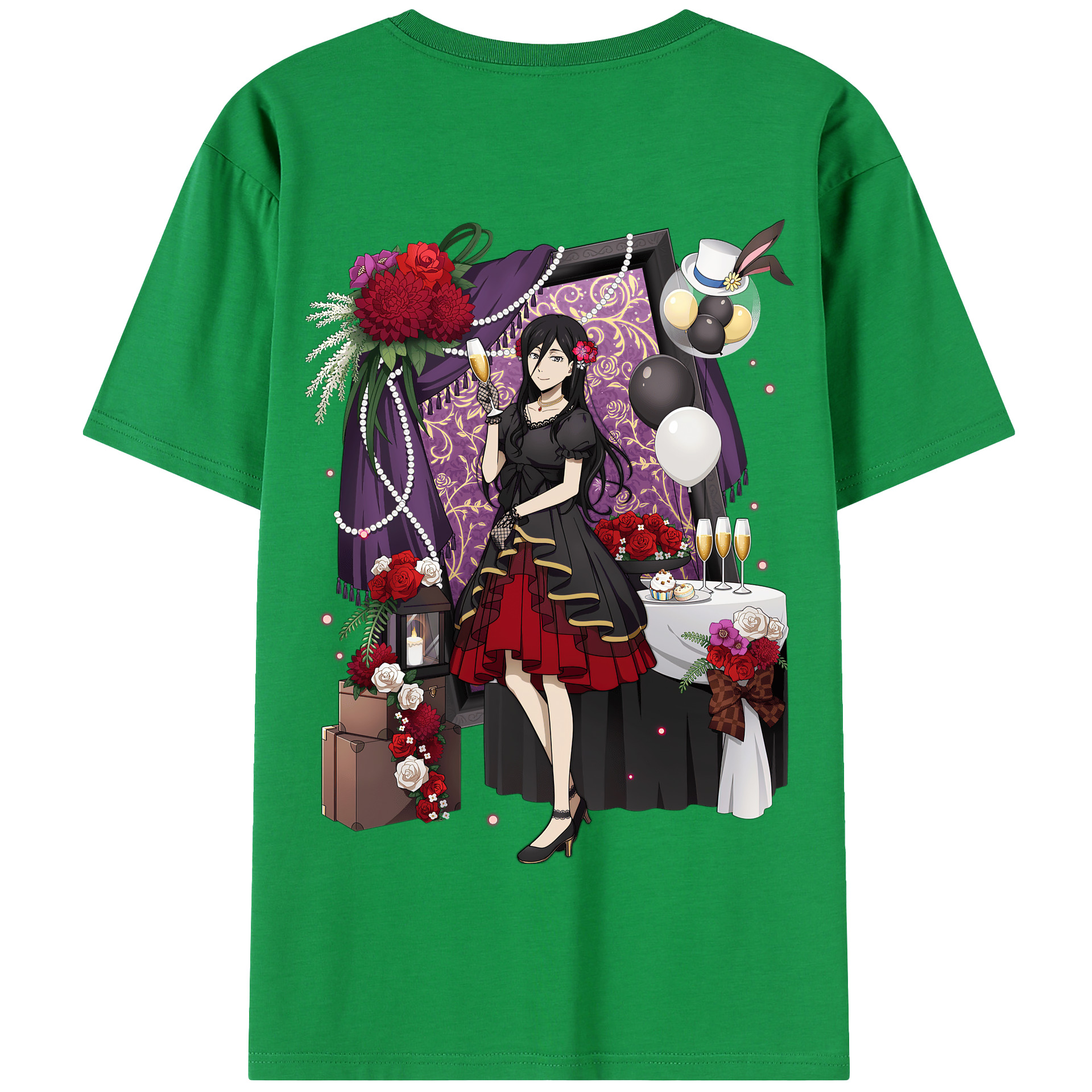 （画像用） 文豪ストレイドッグス Bungo Stray Dogs 綿100％半袖Tシャツ（背面プリント）