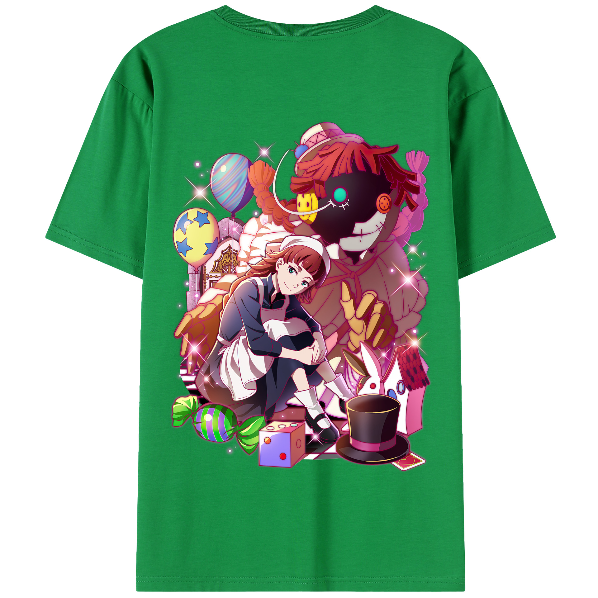 （画像用） 文豪ストレイドッグス Bungo Stray Dogs 綿100％半袖Tシャツ（背面プリント）