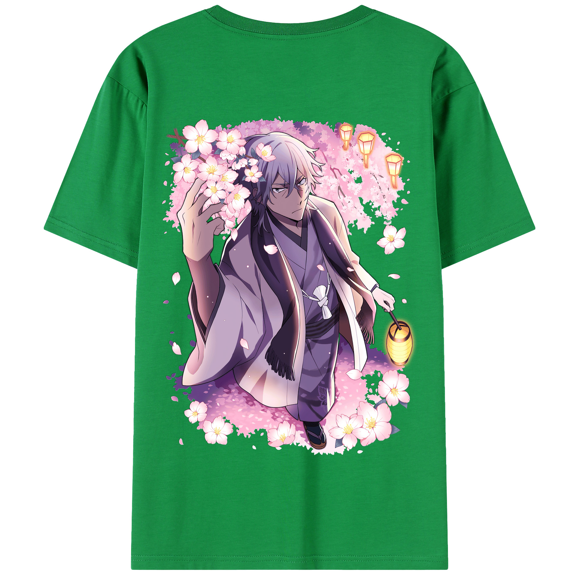 （画像用） 文豪ストレイドッグス Bungo Stray Dogs 綿100％半袖Tシャツ（背面プリント）