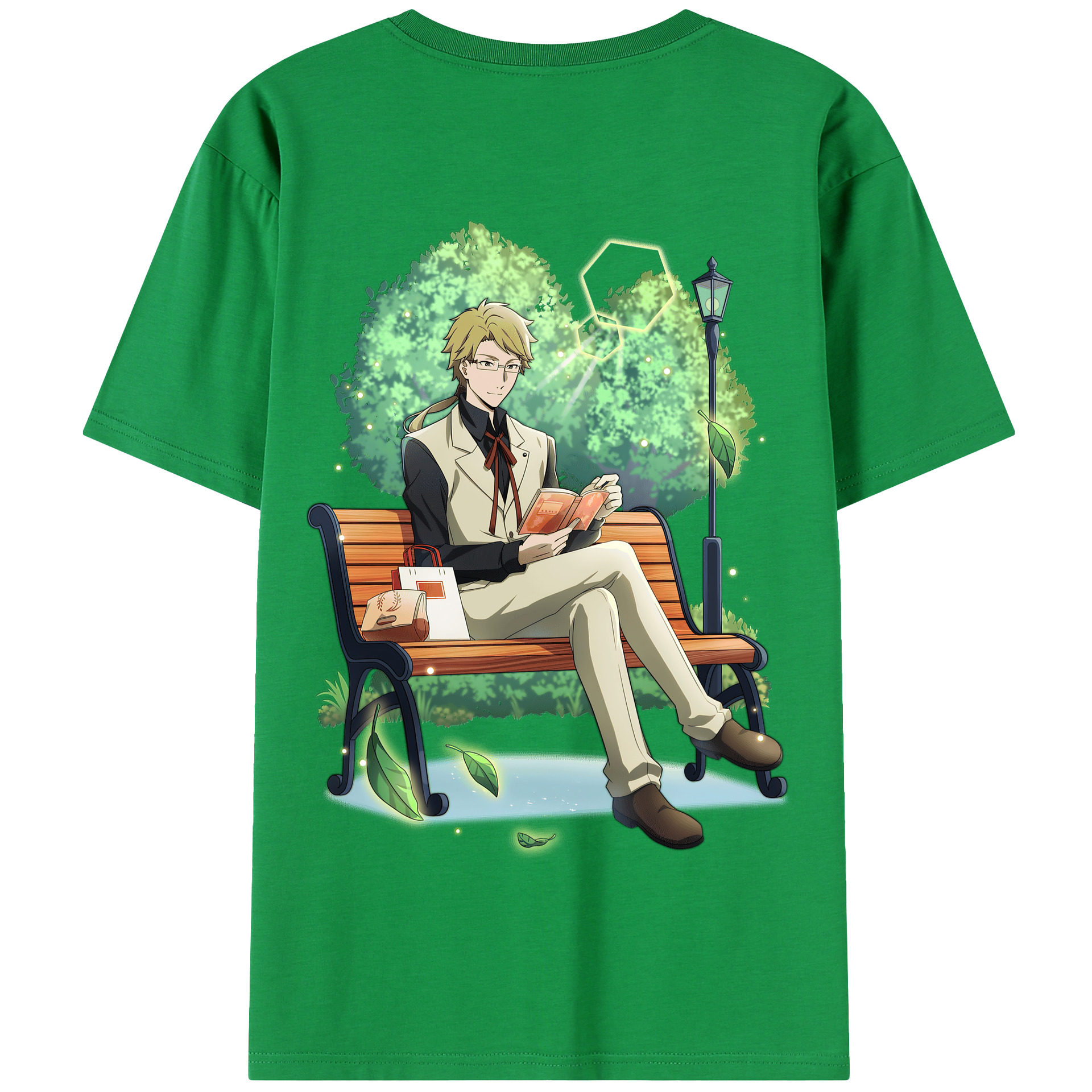 （画像用） 文豪ストレイドッグス Bungo Stray Dogs 綿100％半袖Tシャツ（背面プリント）