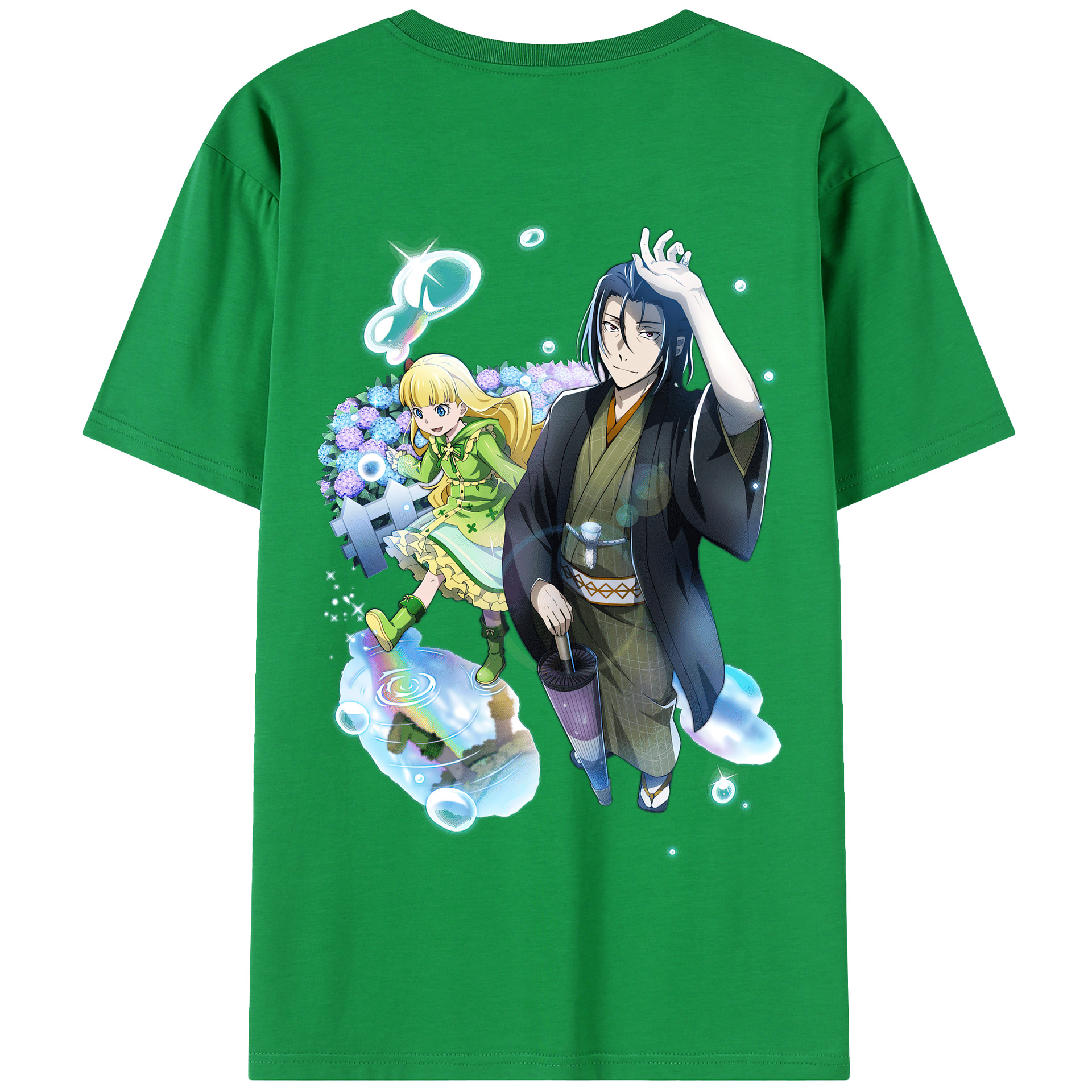 （画像用） 文豪ストレイドッグス Bungo Stray Dogs 綿100％半袖Tシャツ（背面プリント）