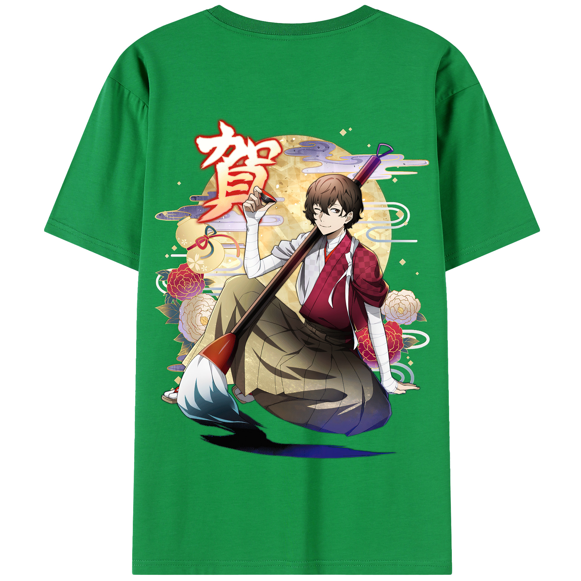 （画像用） 文豪ストレイドッグス Bungo Stray Dogs 綿100％半袖Tシャツ（背面プリント）
