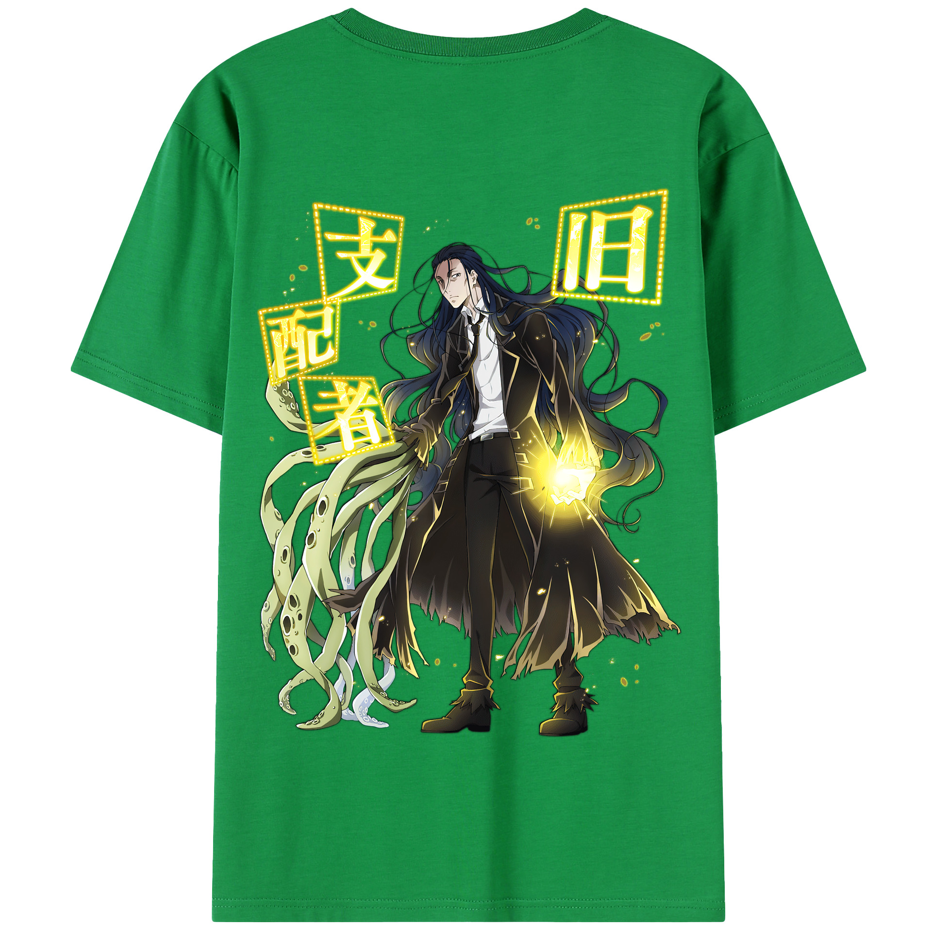 （画像用） 文豪ストレイドッグス Bungo Stray Dogs 綿100％半袖Tシャツ（背面プリント）