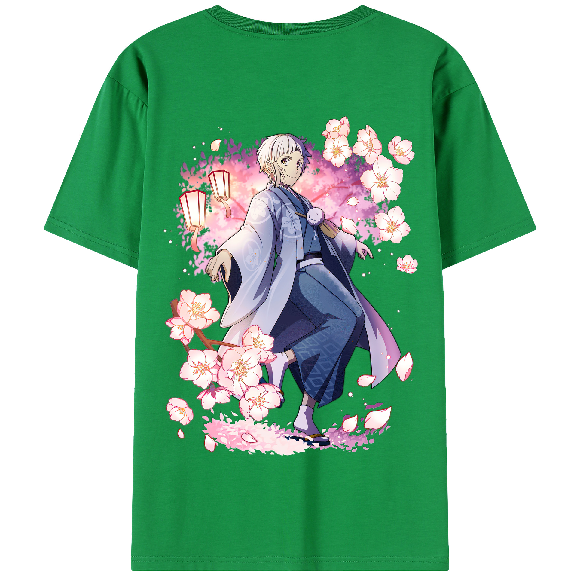 （画像用） 文豪ストレイドッグス Bungo Stray Dogs 綿100％半袖Tシャツ（背面プリント）
