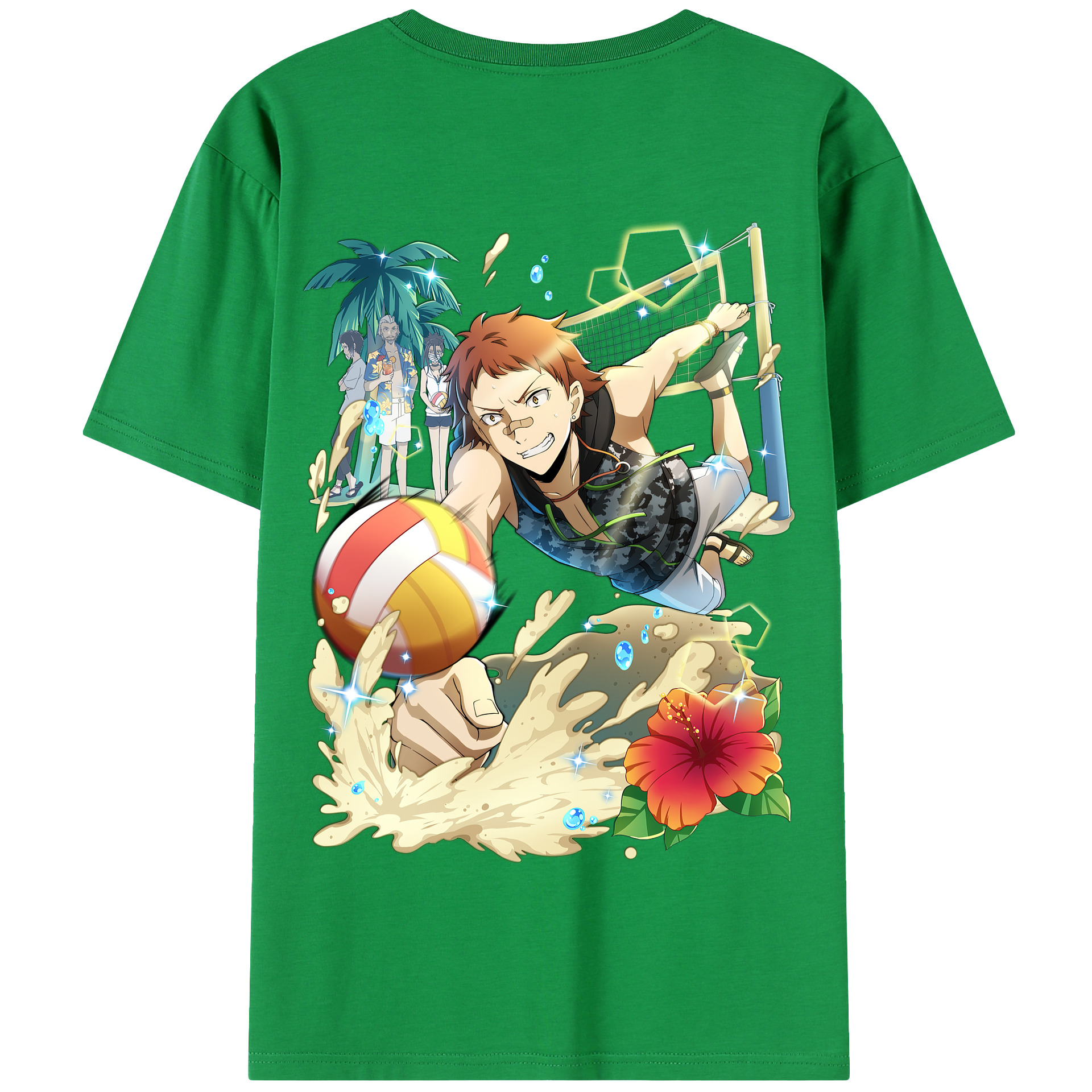 （画像用） 文豪ストレイドッグス Bungo Stray Dogs 綿100％半袖Tシャツ（背面プリント）