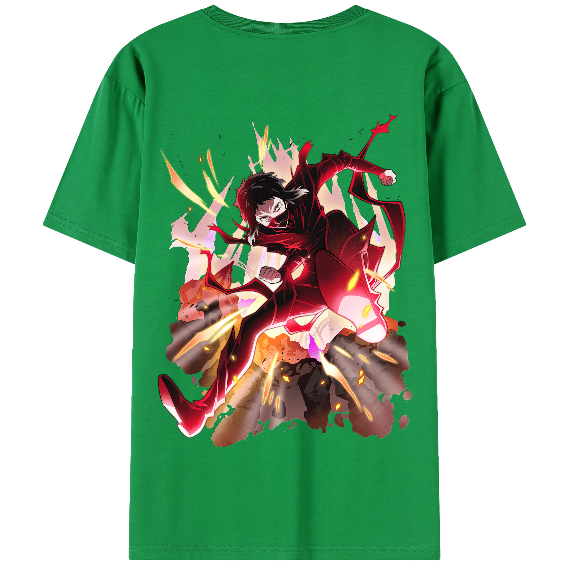 （画像用） 文豪ストレイドッグス Bungo Stray Dogs 綿100％半袖Tシャツ（背面プリント）