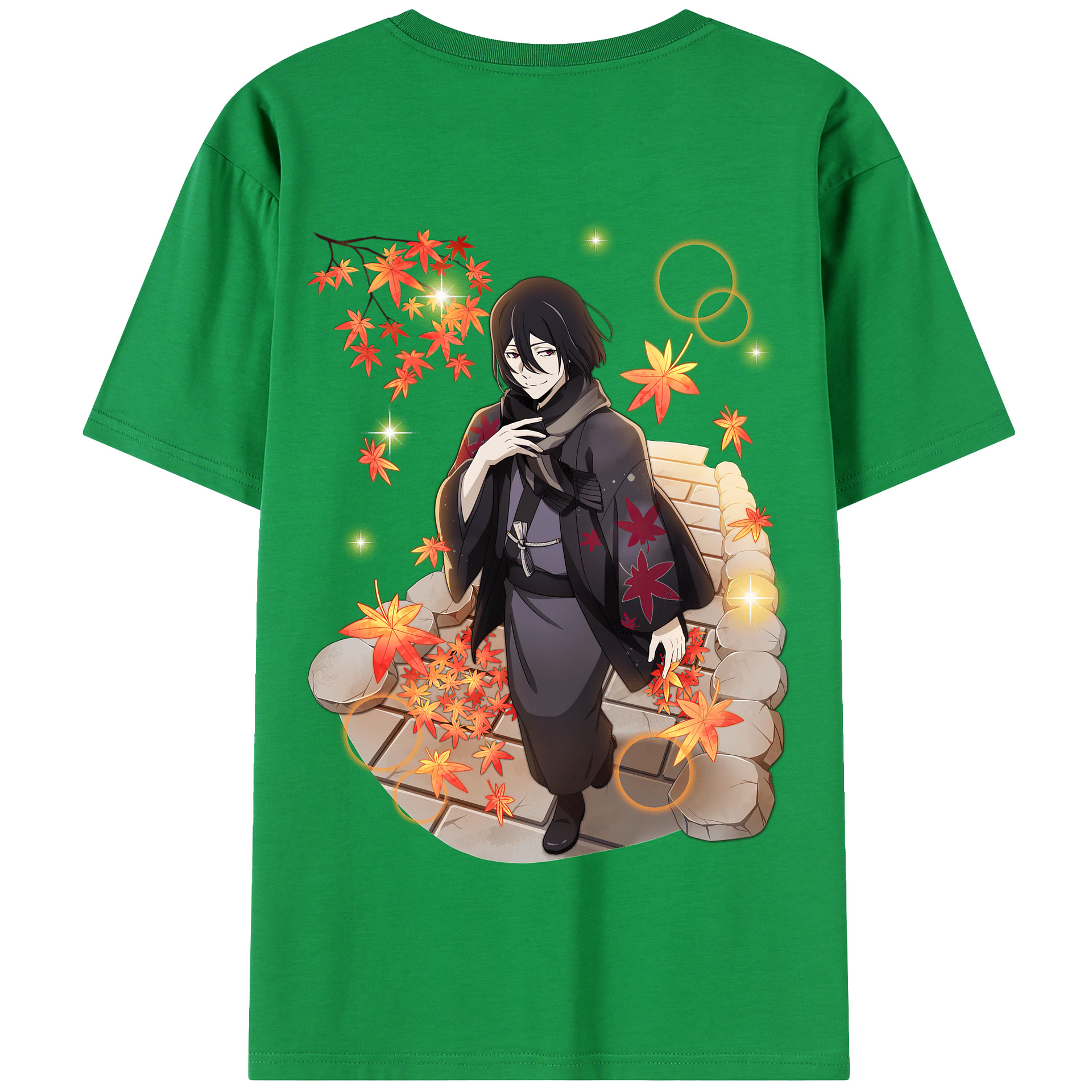 （画像用） 文豪ストレイドッグス Bungo Stray Dogs 綿100％半袖Tシャツ（背面プリント）