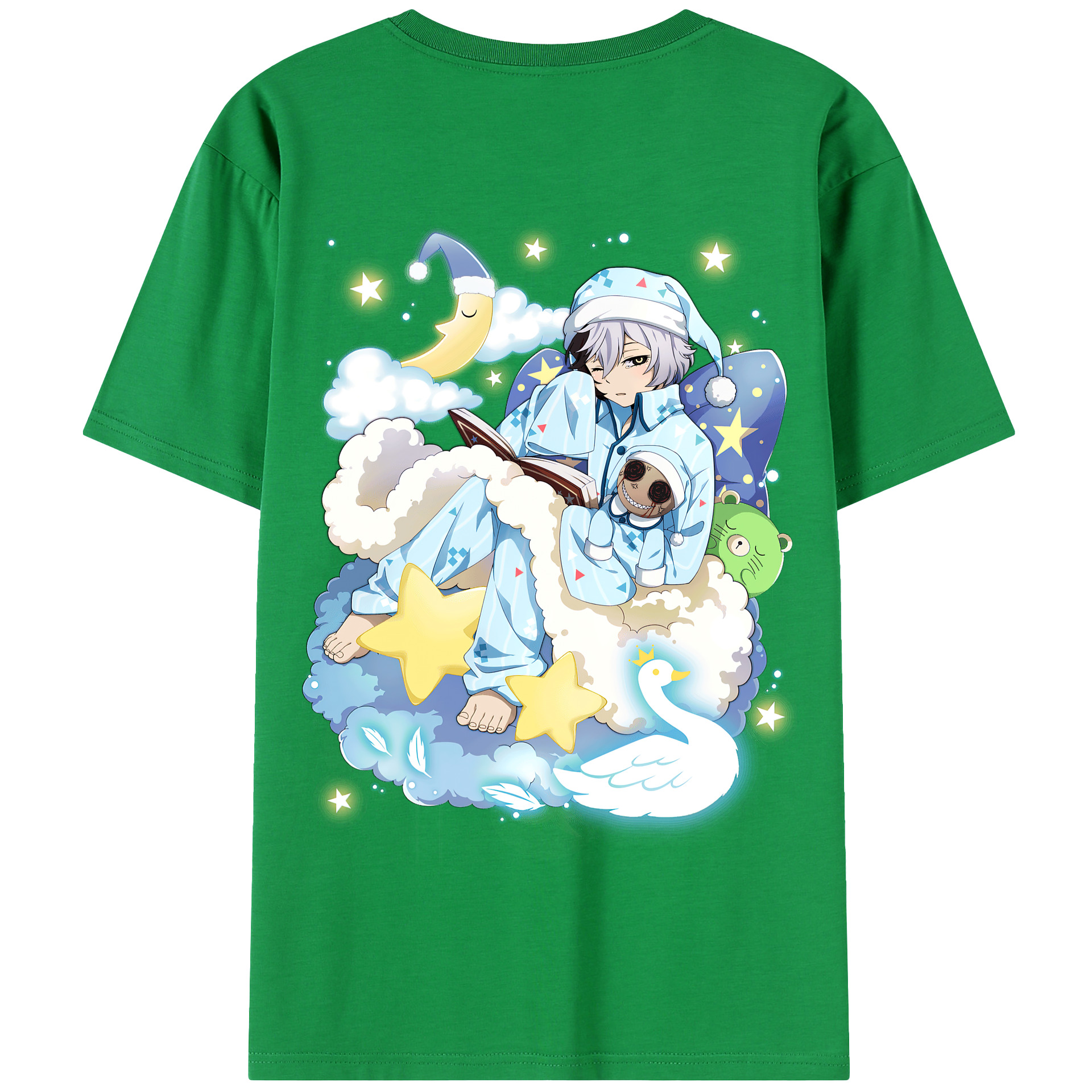（画像用） 文豪ストレイドッグス Bungo Stray Dogs 綿100％半袖Tシャツ（背面プリント）