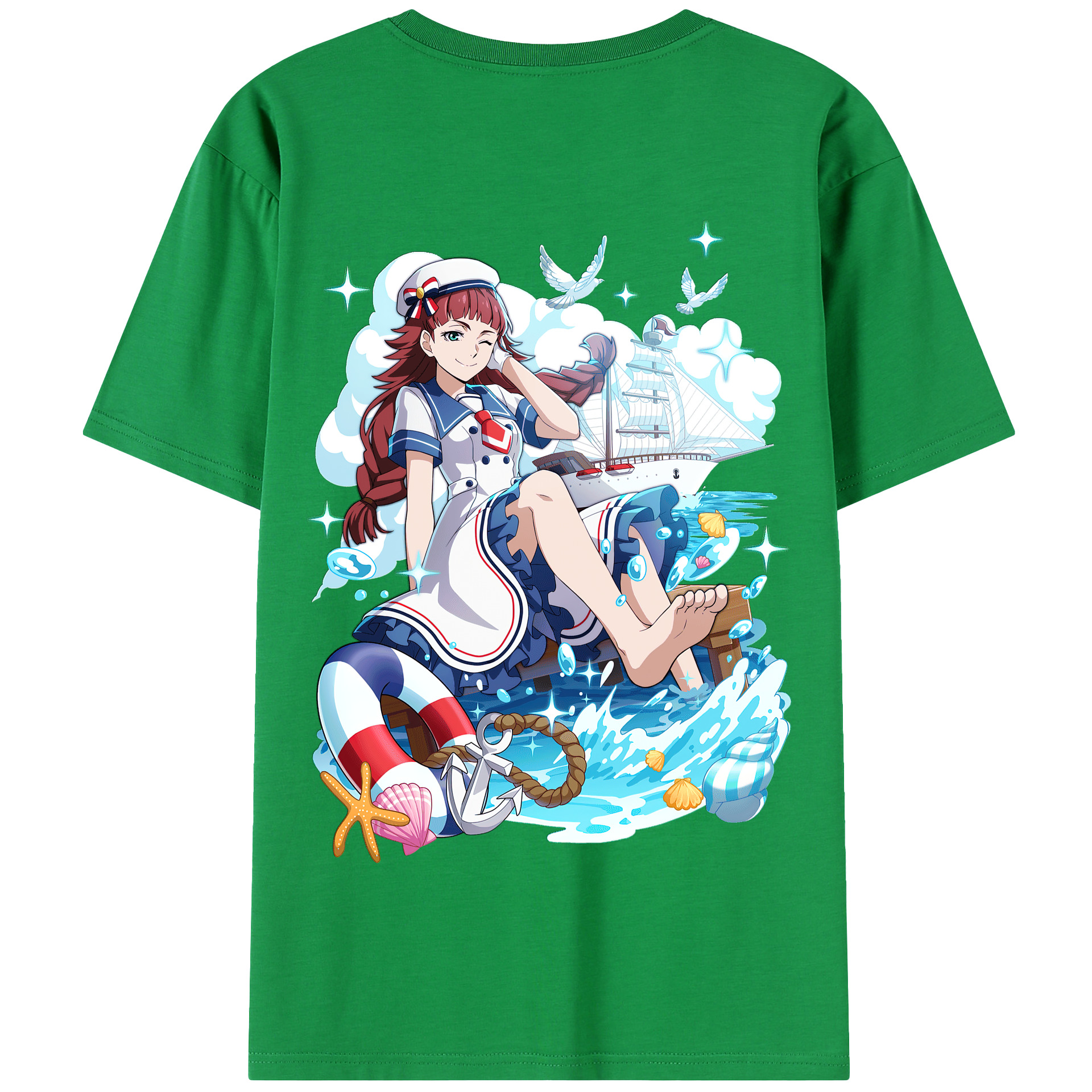 （画像用） 文豪ストレイドッグス Bungo Stray Dogs 綿100％半袖Tシャツ（背面プリント）