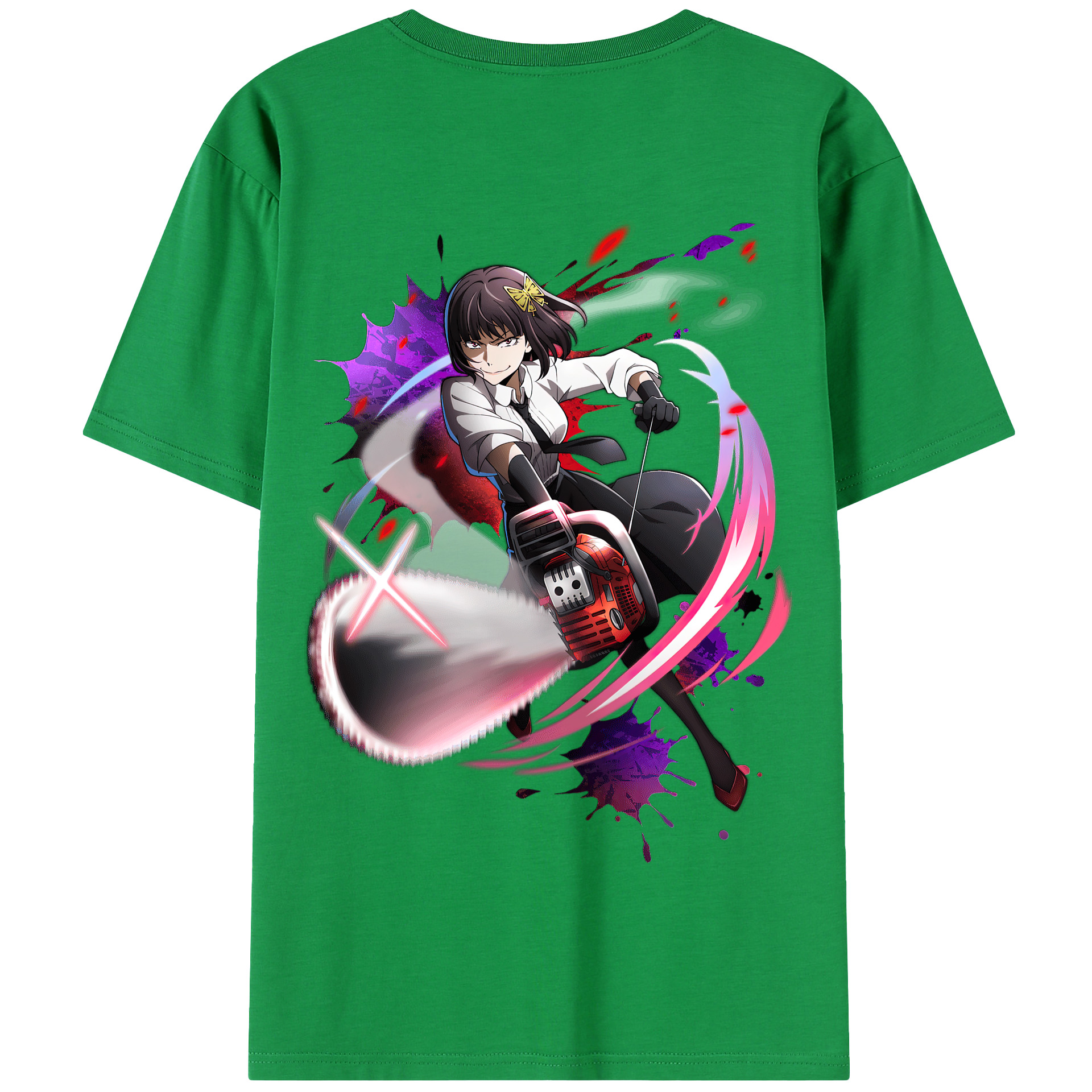 （画像用） 文豪ストレイドッグス Bungo Stray Dogs 綿100％半袖Tシャツ（背面プリント）