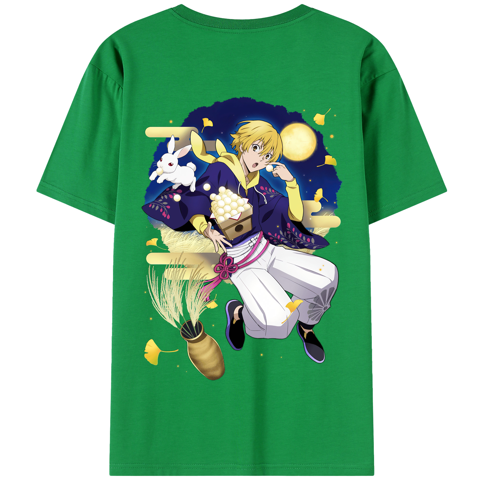 （画像用） 文豪ストレイドッグス Bungo Stray Dogs 綿100％半袖Tシャツ（背面プリント）