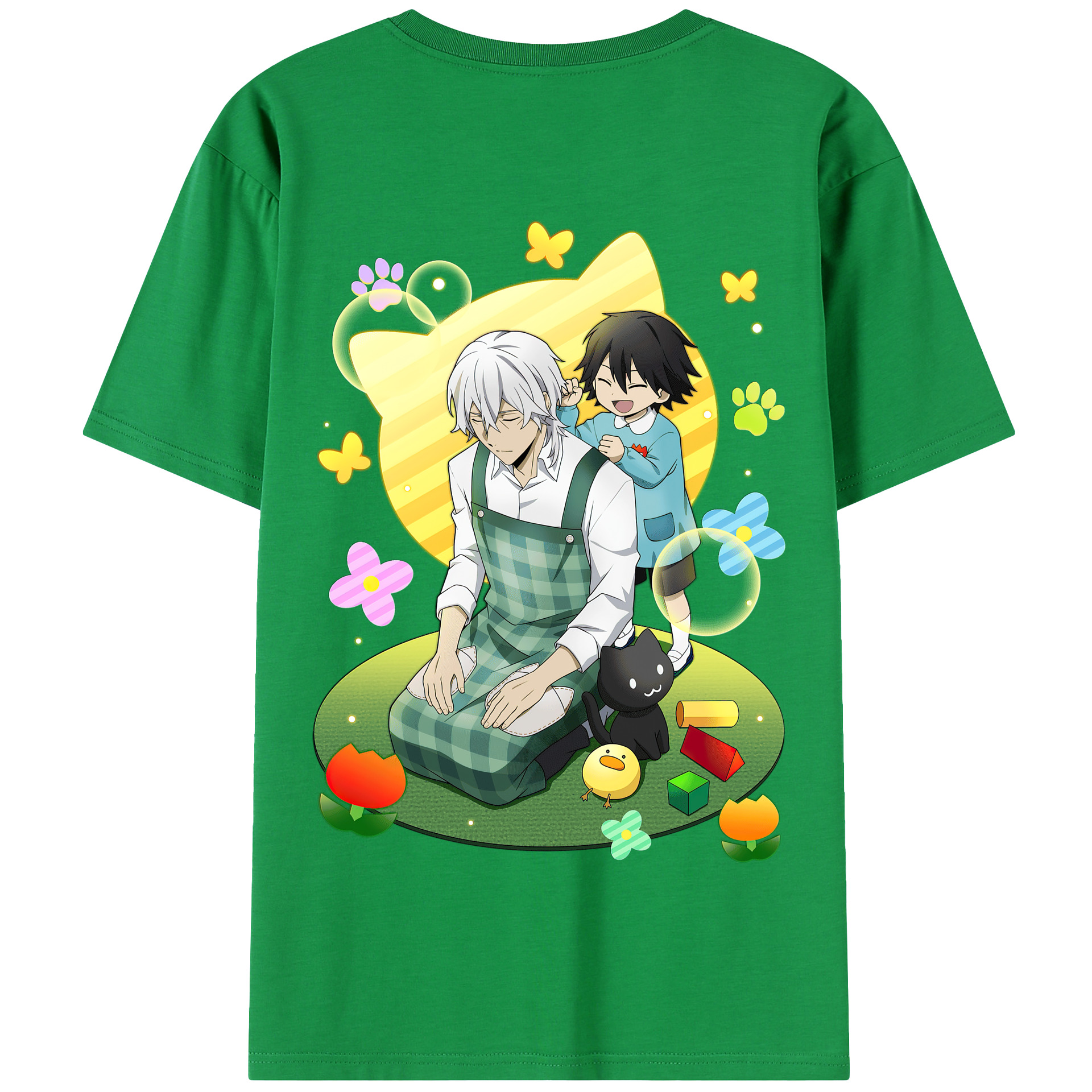 （画像用） 文豪ストレイドッグス Bungo Stray Dogs 綿100％半袖Tシャツ（背面プリント）