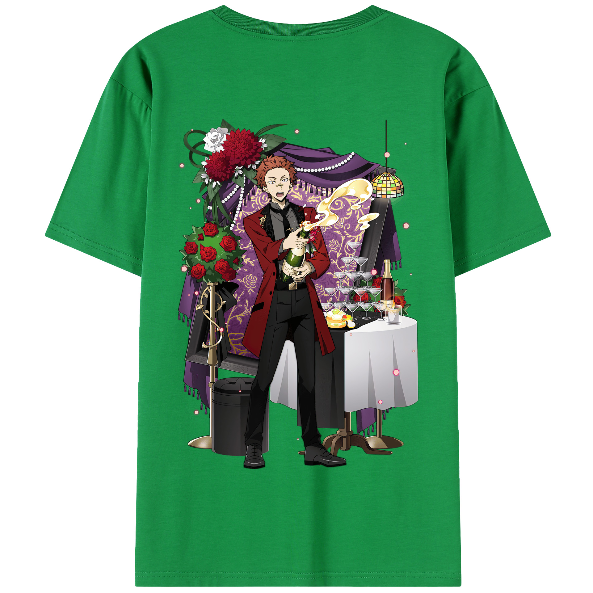 （画像用） 文豪ストレイドッグス Bungo Stray Dogs 綿100％半袖Tシャツ（背面プリント）