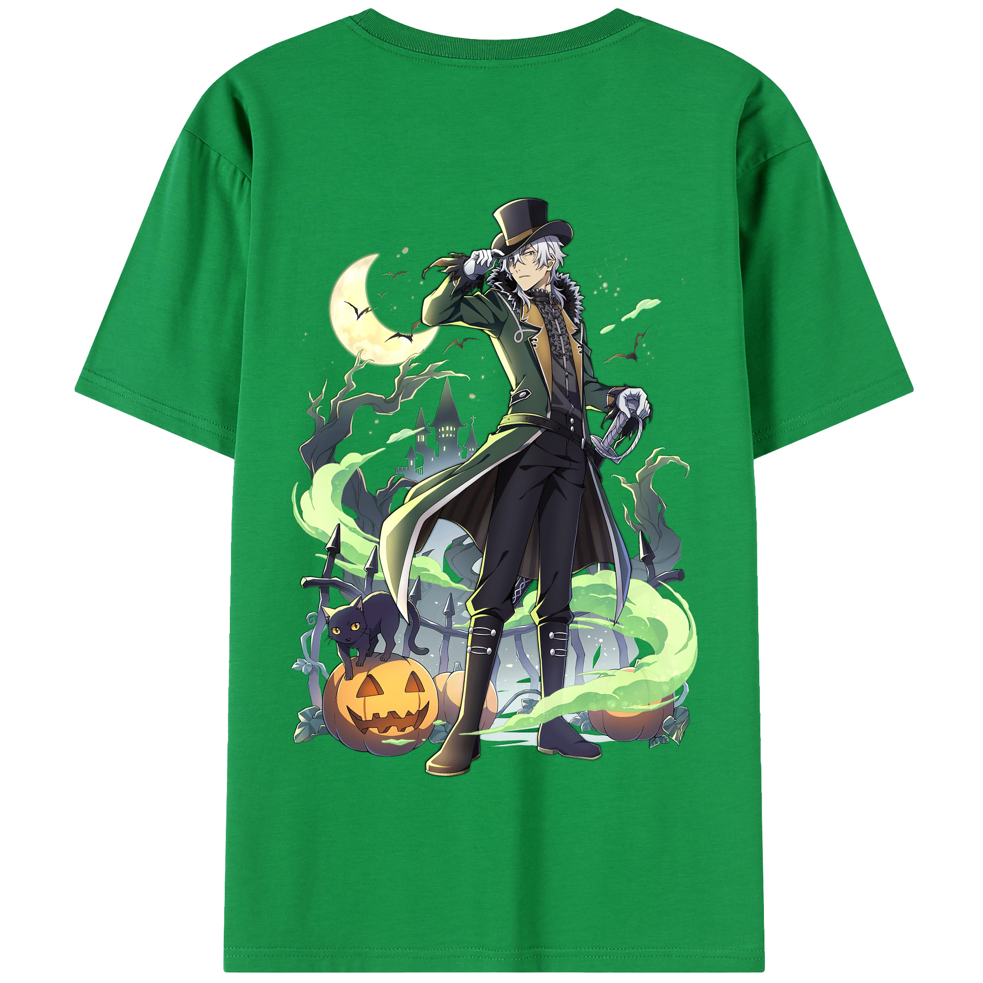 （画像用） 文豪ストレイドッグス Bungo Stray Dogs 綿100％半袖Tシャツ（背面プリント）