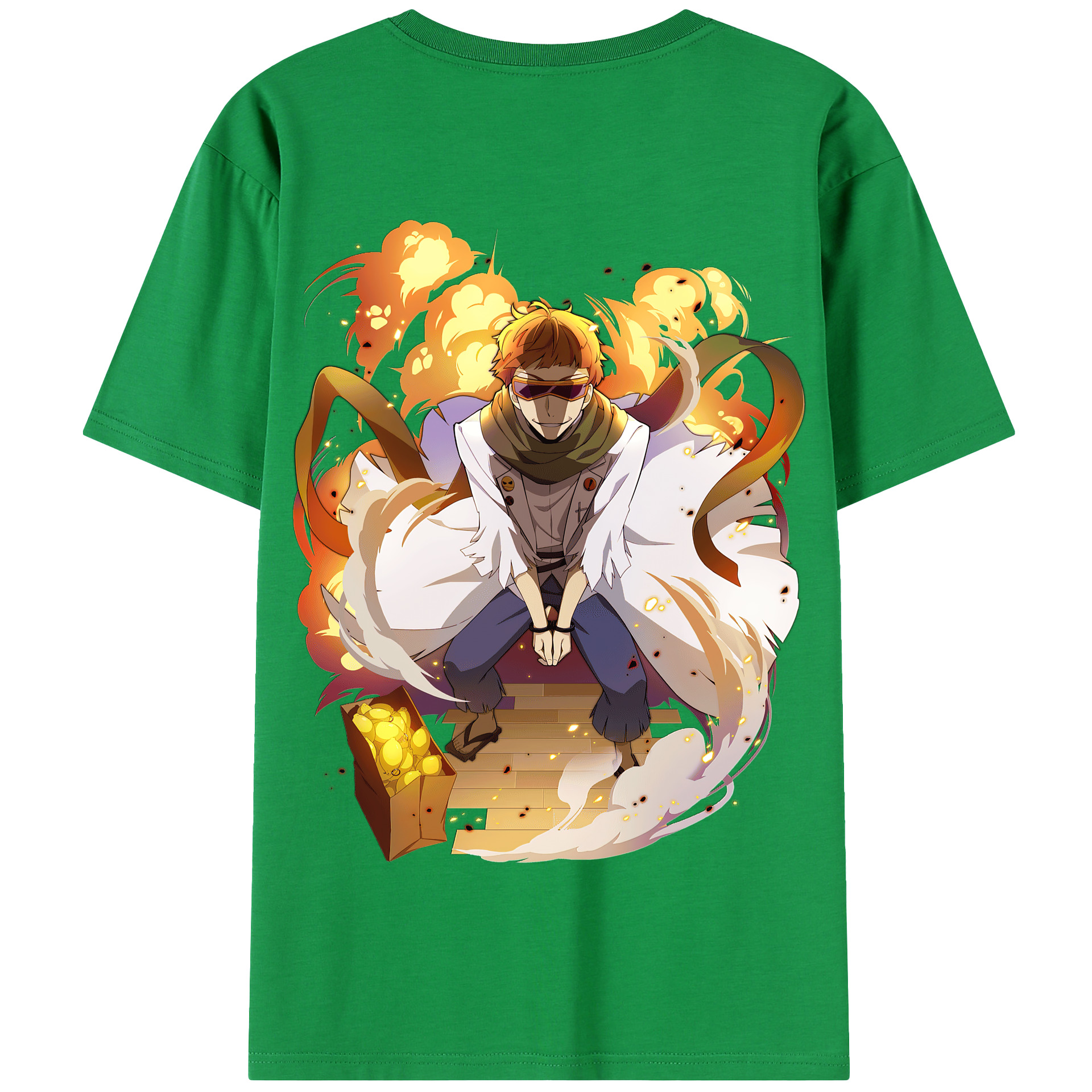 （画像用） 文豪ストレイドッグス Bungo Stray Dogs 綿100％半袖Tシャツ（背面プリント）