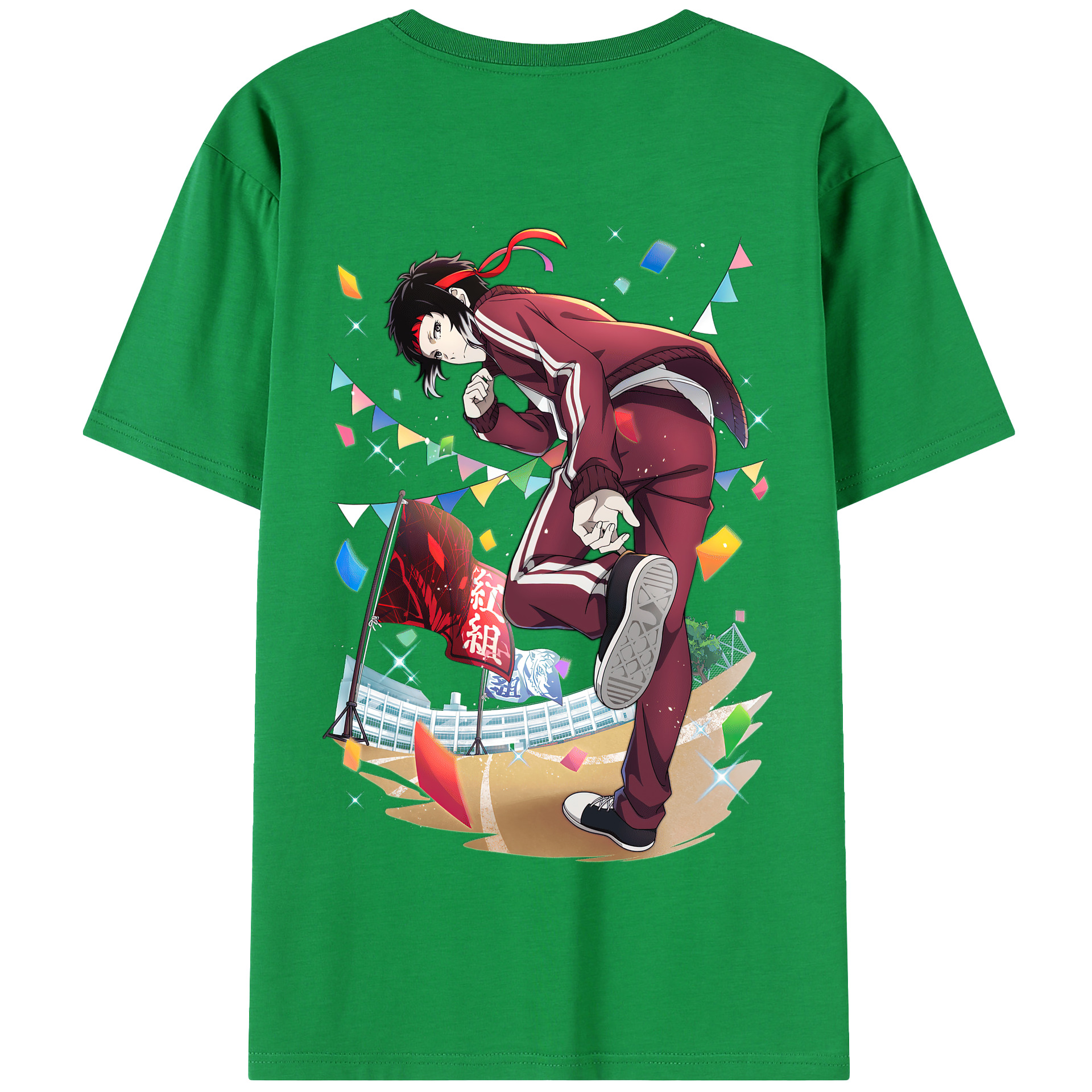 （画像用） 文豪ストレイドッグス Bungo Stray Dogs 綿100％半袖Tシャツ（背面プリント）