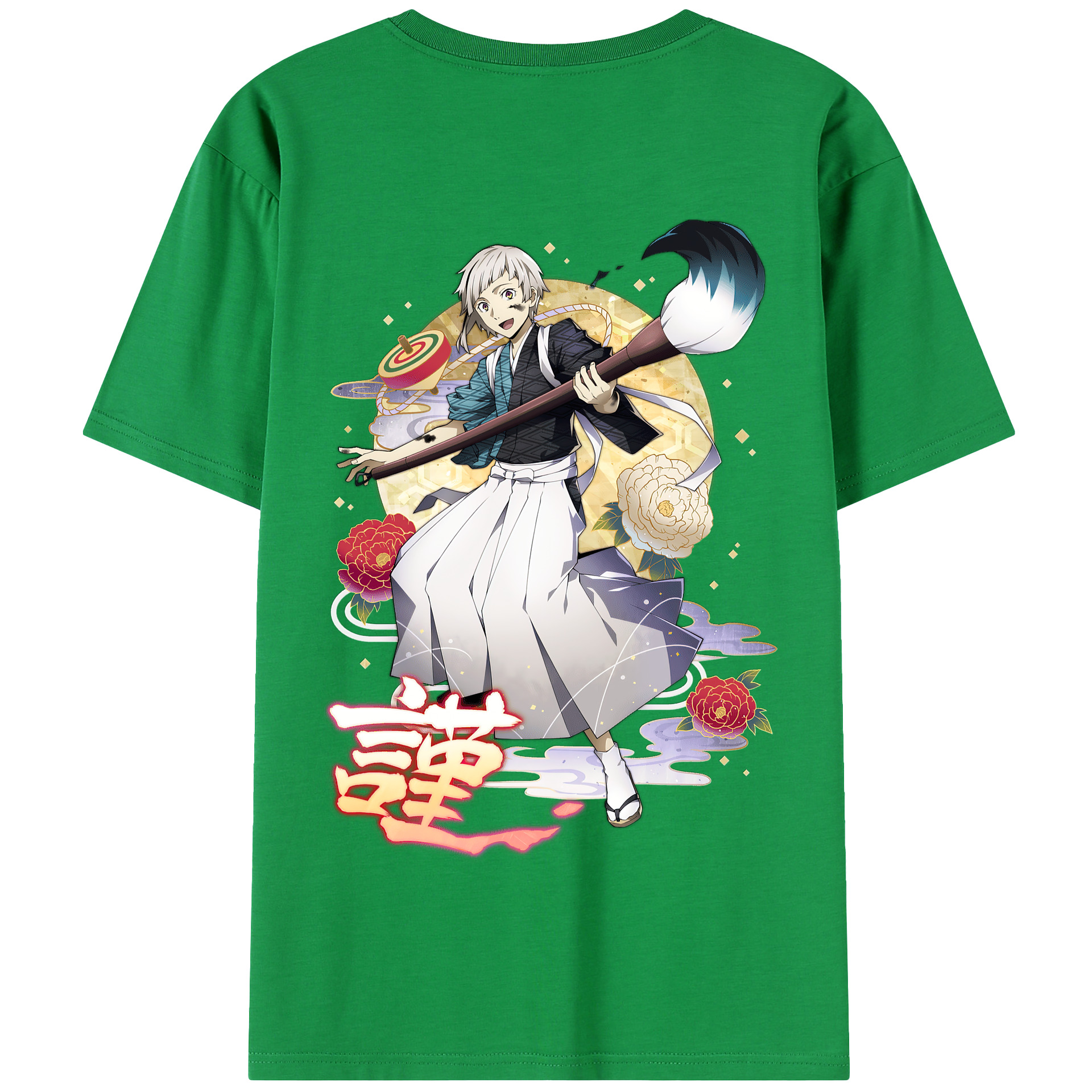 （画像用） 文豪ストレイドッグス Bungo Stray Dogs 綿100％半袖Tシャツ（背面プリント）