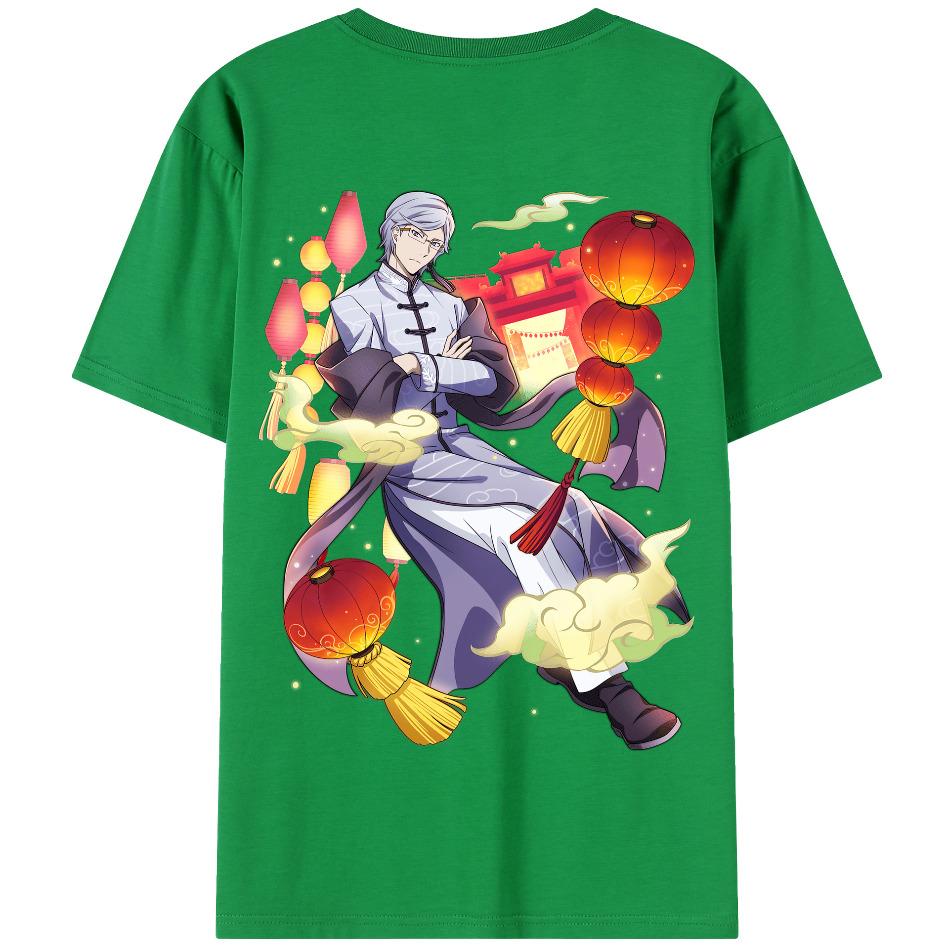 （画像用） 文豪ストレイドッグス Bungo Stray Dogs 綿100％半袖Tシャツ（背面プリント）