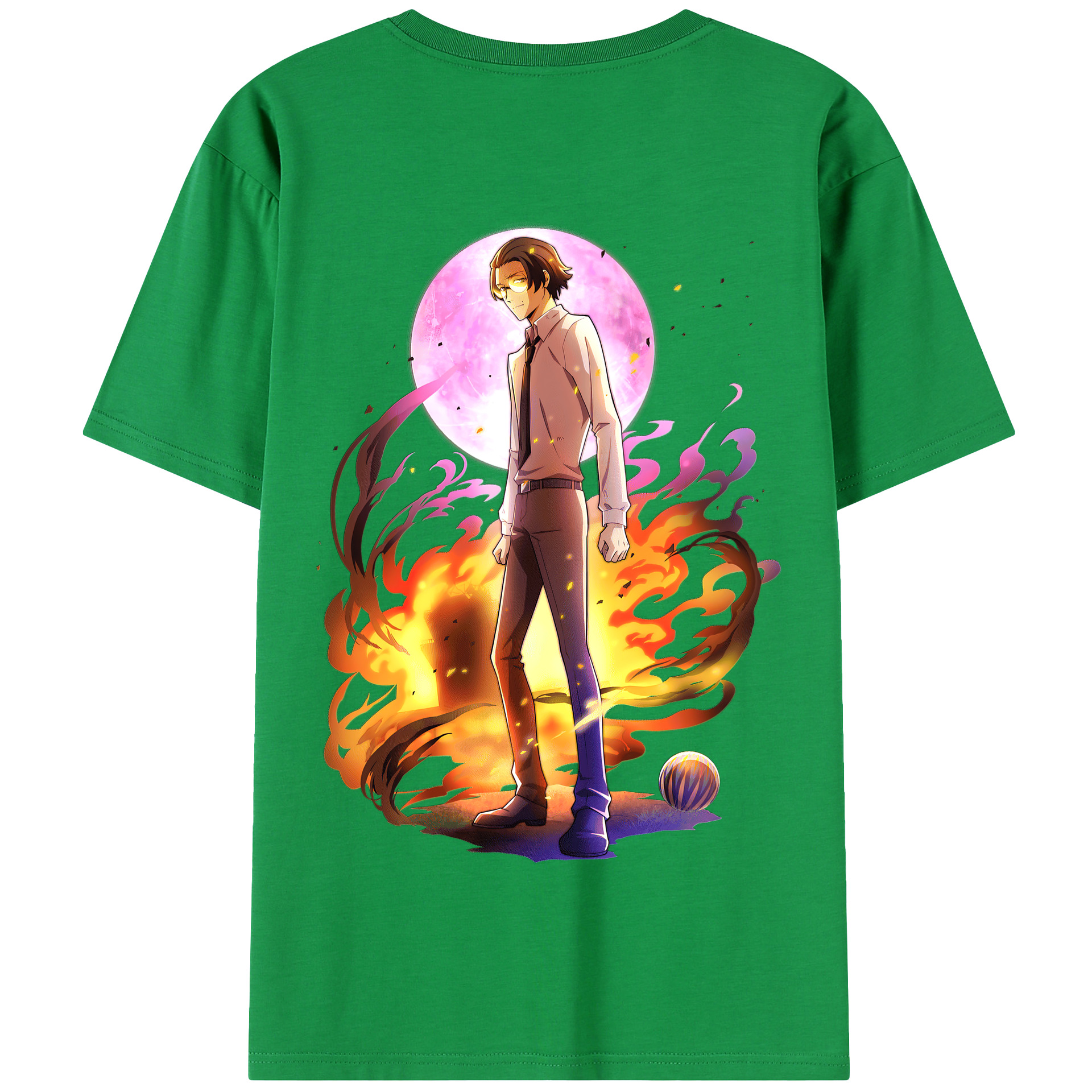 （画像用） 文豪ストレイドッグス Bungo Stray Dogs 綿100％半袖Tシャツ（背面プリント）