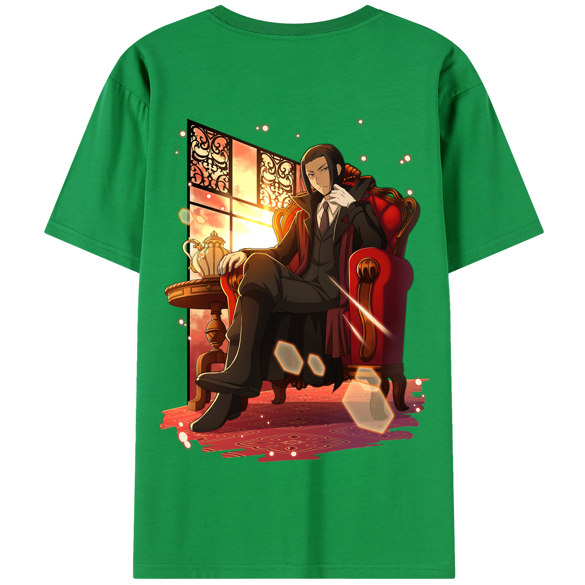 （画像用） 文豪ストレイドッグス Bungo Stray Dogs 綿100％半袖Tシャツ（背面プリント）