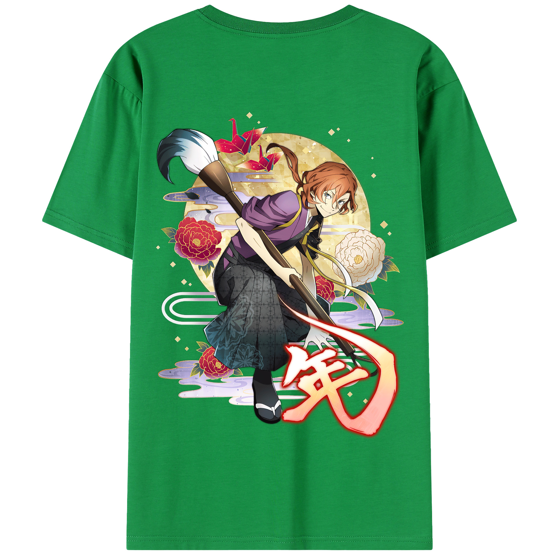 （画像用） 文豪ストレイドッグス Bungo Stray Dogs 綿100％半袖Tシャツ（背面プリント）