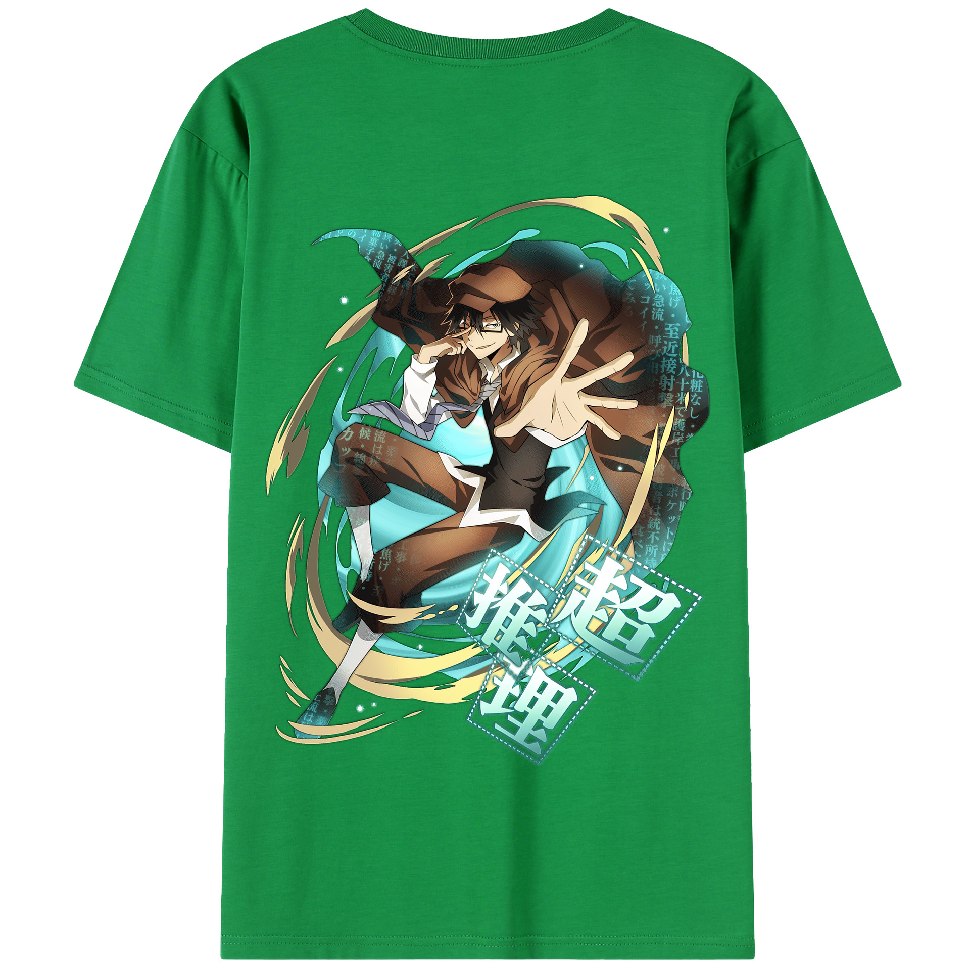 （画像用） 文豪ストレイドッグス Bungo Stray Dogs 綿100％半袖Tシャツ（背面プリント）
