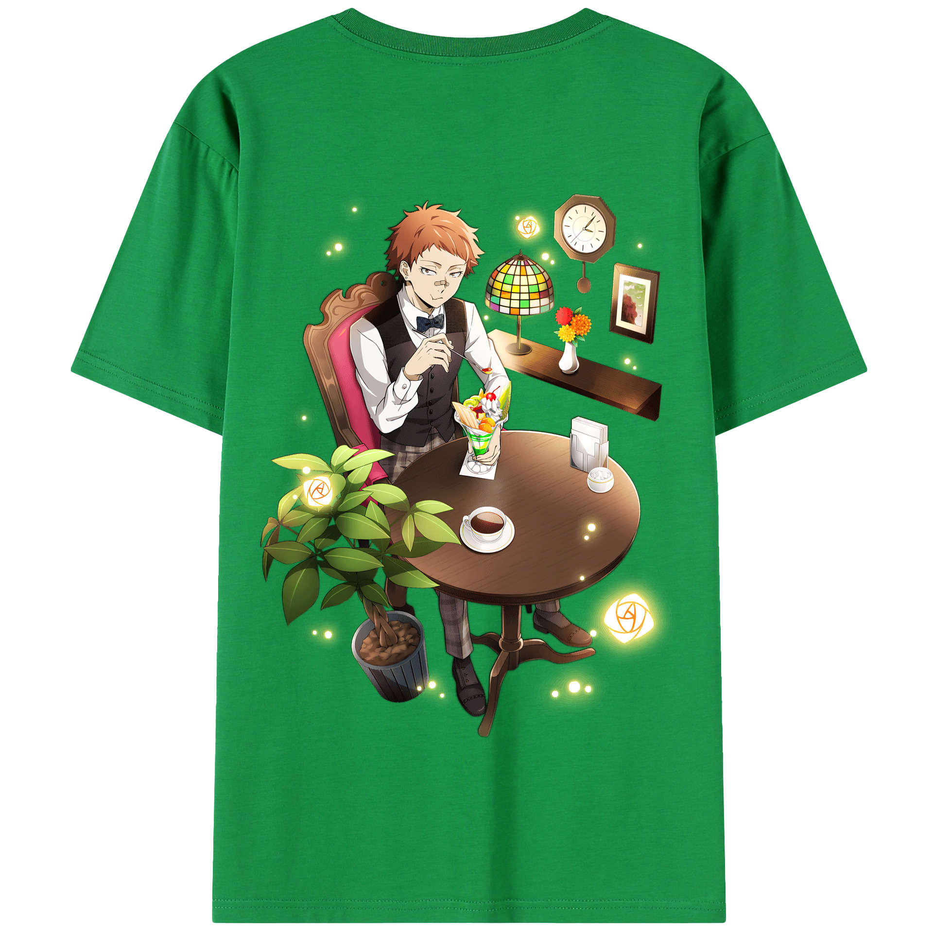 （画像用） 文豪ストレイドッグス Bungo Stray Dogs 綿100％半袖Tシャツ（背面プリント）