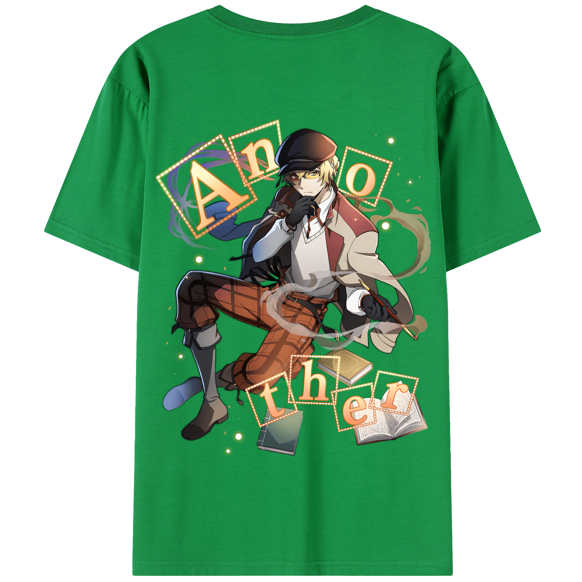 （画像用） 文豪ストレイドッグス Bungo Stray Dogs 綿100％半袖Tシャツ（背面プリント）