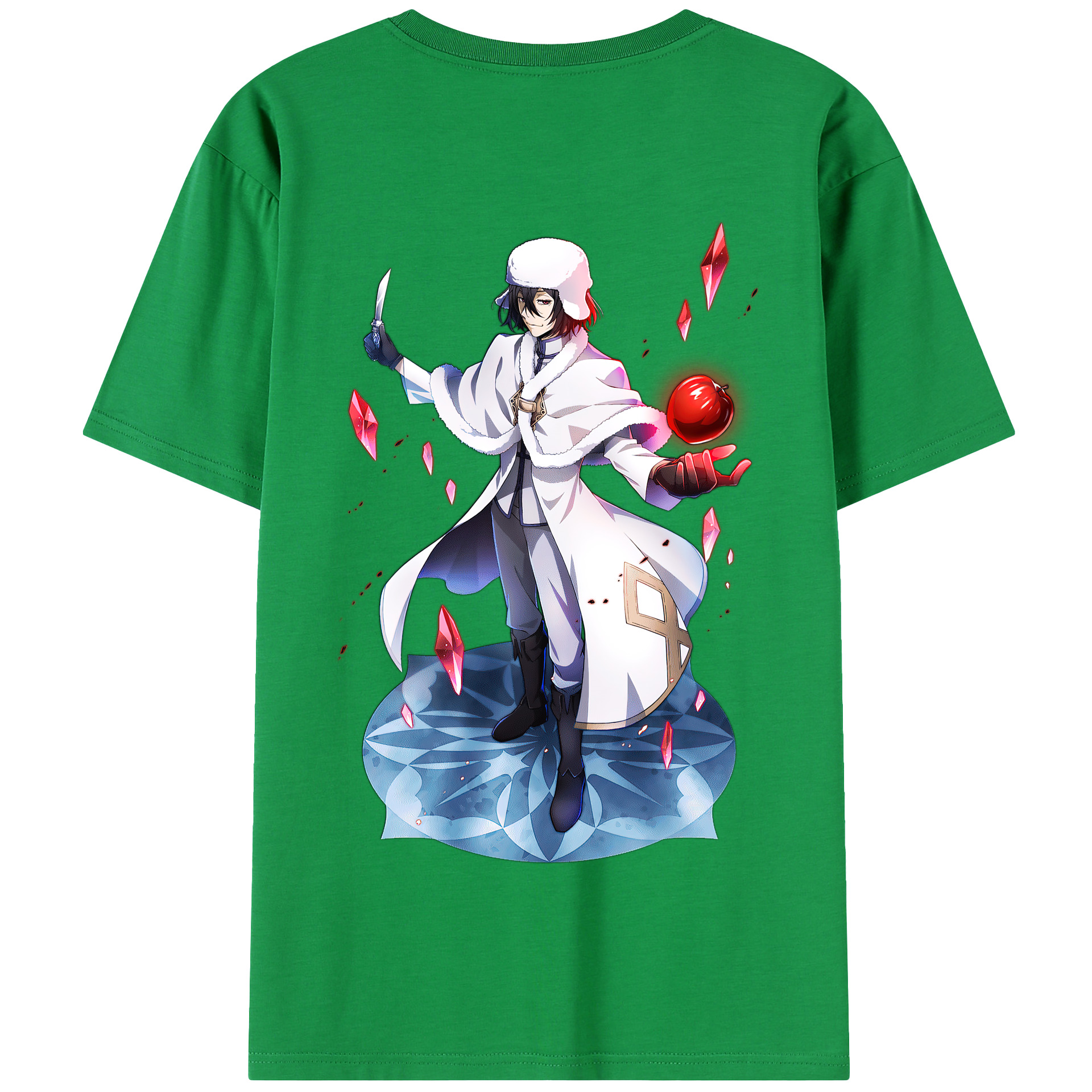 （画像用） 文豪ストレイドッグス Bungo Stray Dogs 綿100％半袖Tシャツ（背面プリント）