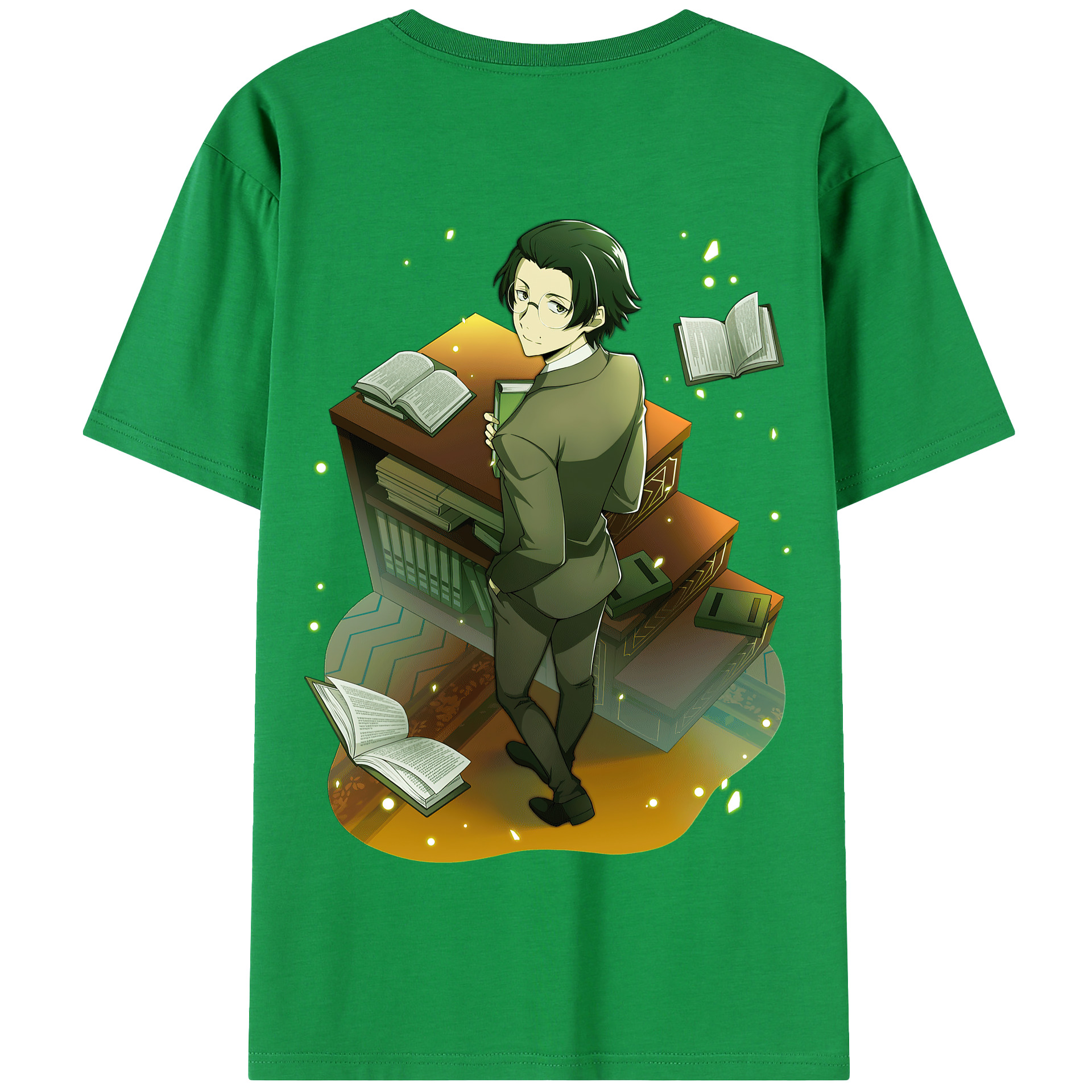 （画像用） 文豪ストレイドッグス Bungo Stray Dogs 綿100％半袖Tシャツ（背面プリント）