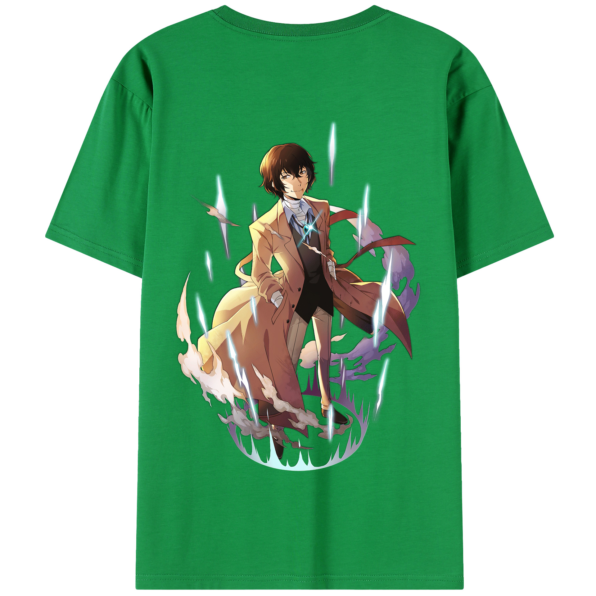 （画像用） 文豪ストレイドッグス Bungo Stray Dogs 綿100％半袖Tシャツ（背面プリント）