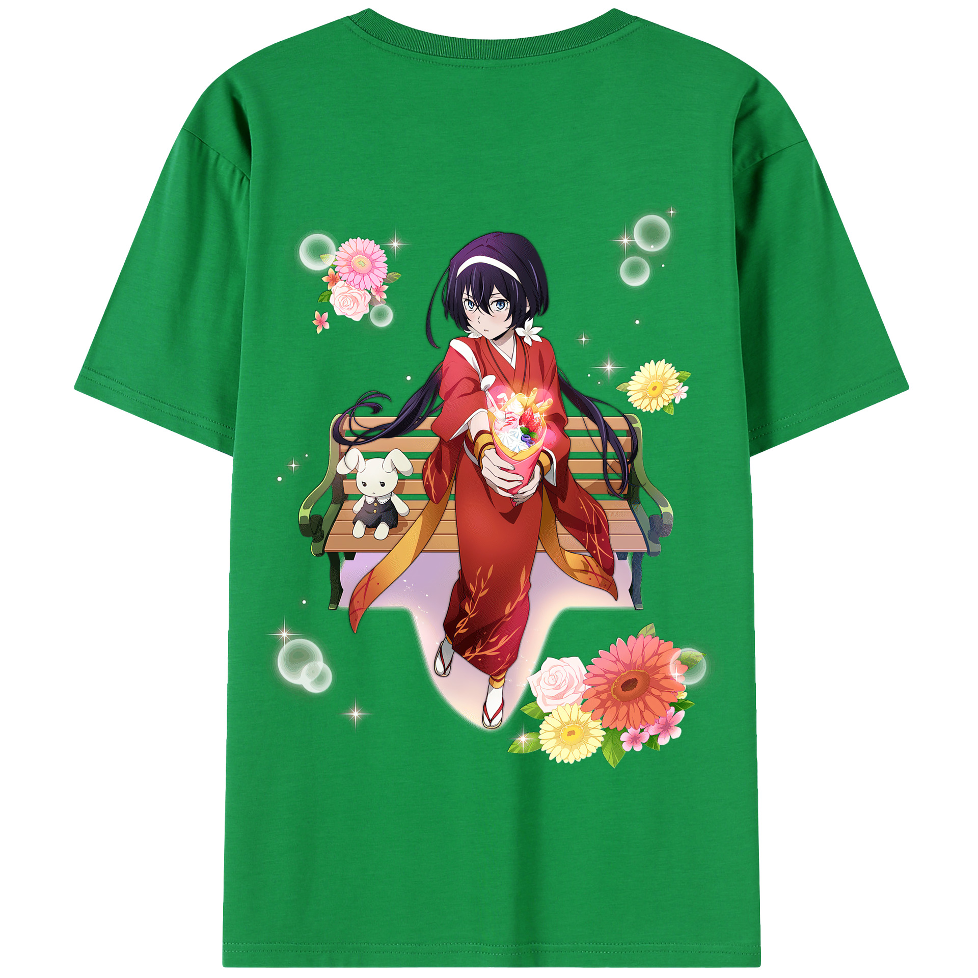 （画像用） 文豪ストレイドッグス Bungo Stray Dogs 綿100％半袖Tシャツ（背面プリント）