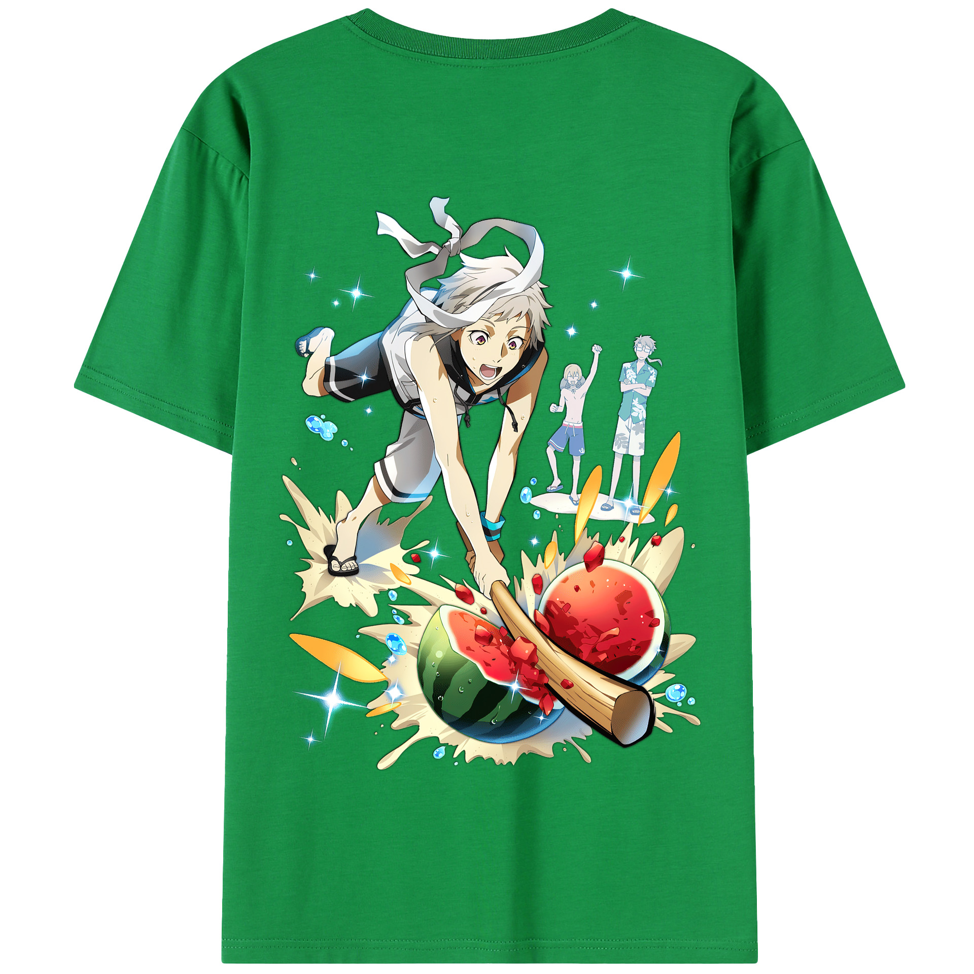 （画像用） 文豪ストレイドッグス Bungo Stray Dogs 綿100％半袖Tシャツ（背面プリント）