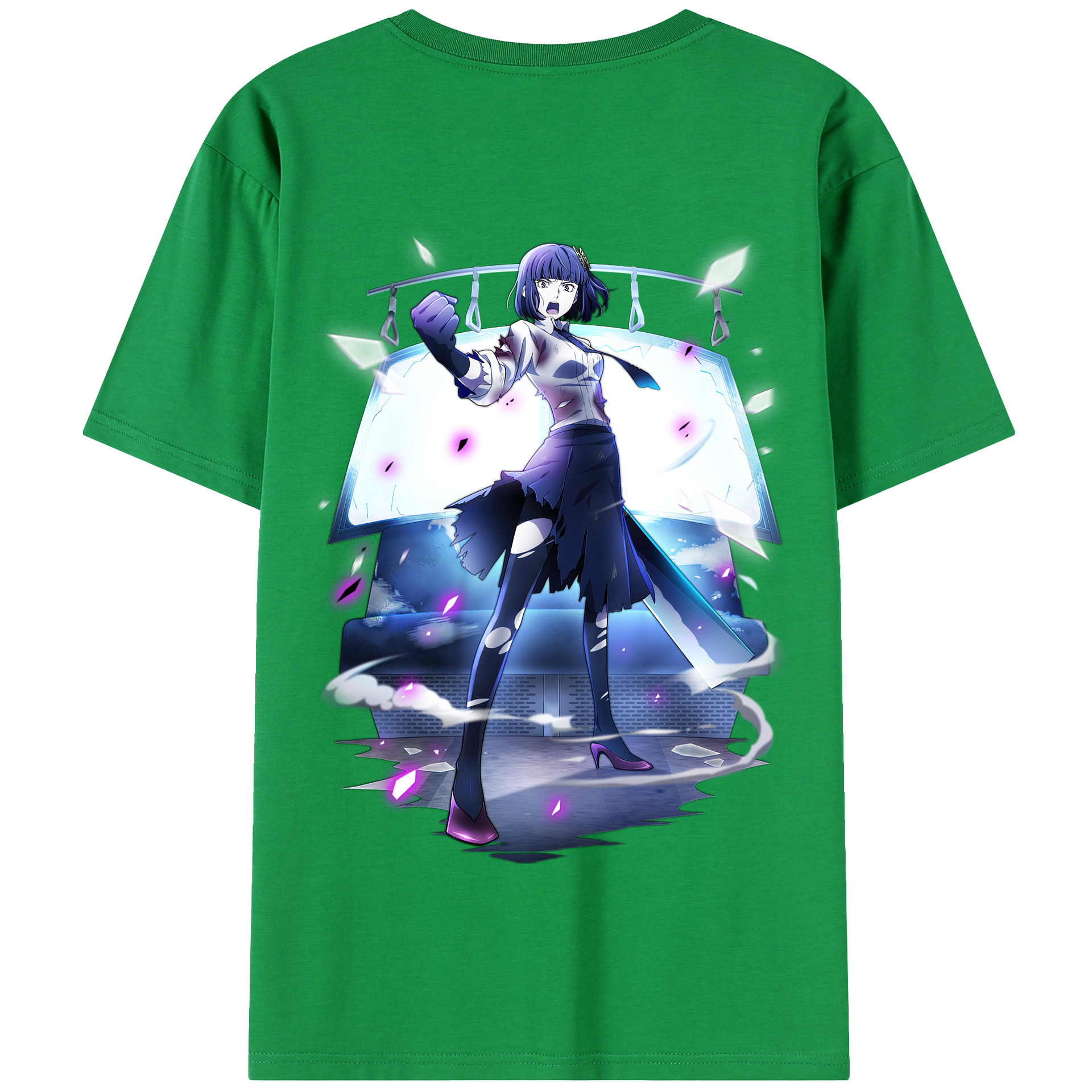 （画像用） 文豪ストレイドッグス Bungo Stray Dogs 綿100％半袖Tシャツ（背面プリント）