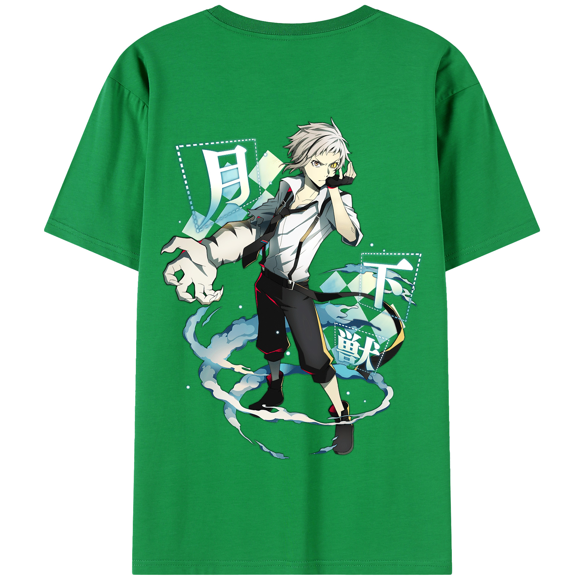 （画像用） 文豪ストレイドッグス Bungo Stray Dogs 綿100％半袖Tシャツ（背面プリント）