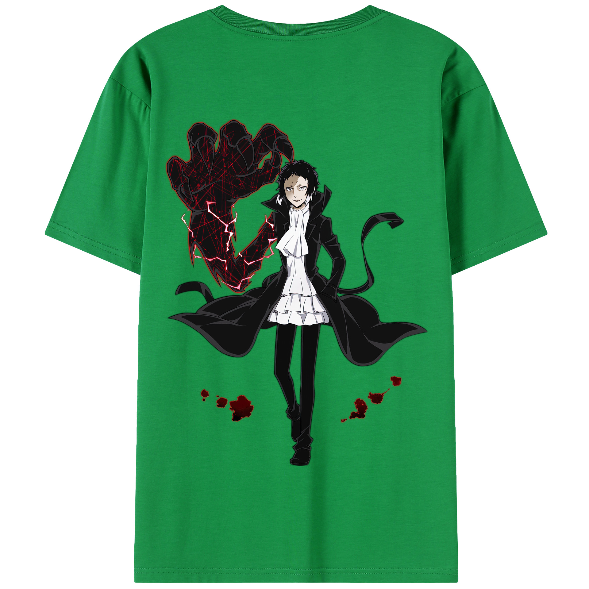 （画像用） 文豪ストレイドッグス Bungo Stray Dogs 綿100％半袖Tシャツ（背面プリント）