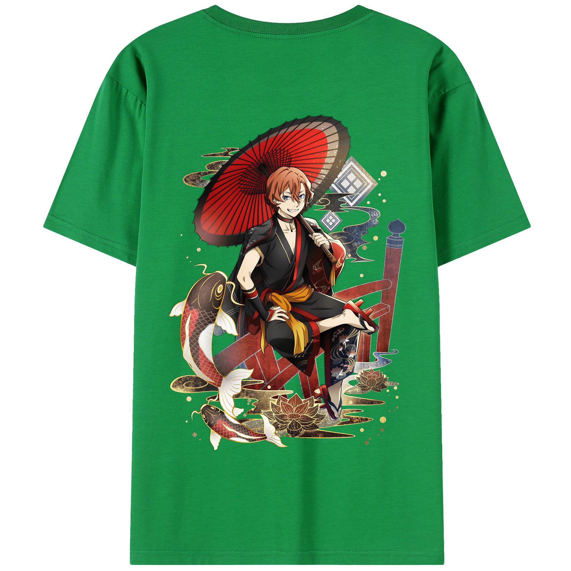 （画像用） 文豪ストレイドッグス Bungo Stray Dogs 綿100％半袖Tシャツ（背面プリント）
