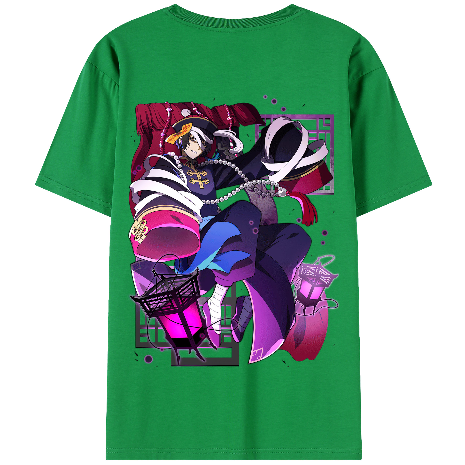 （画像用） 文豪ストレイドッグス Bungo Stray Dogs 綿100％半袖Tシャツ（背面プリント）