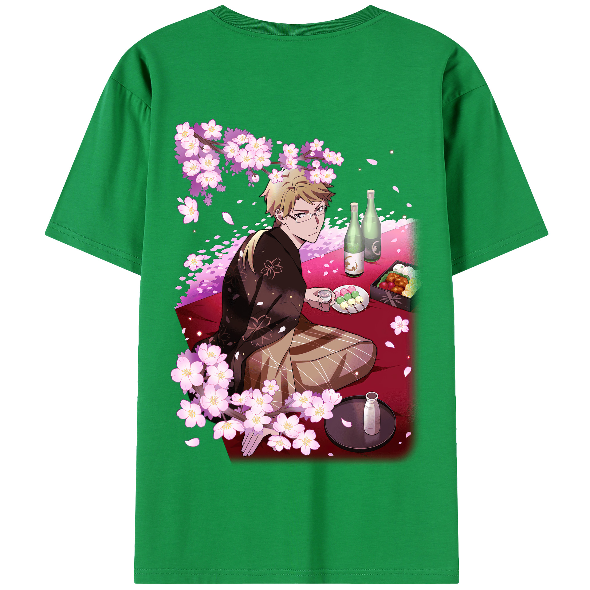 （画像用） 文豪ストレイドッグス Bungo Stray Dogs 綿100％半袖Tシャツ（背面プリント）