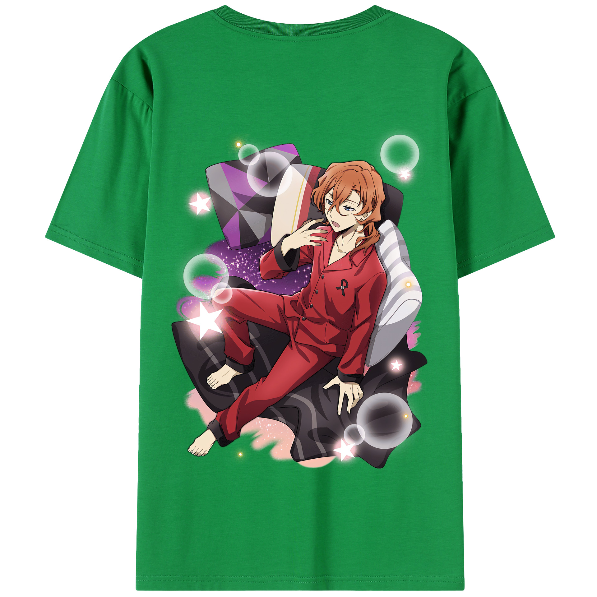 （画像用） 文豪ストレイドッグス Bungo Stray Dogs 綿100％半袖Tシャツ（背面プリント）