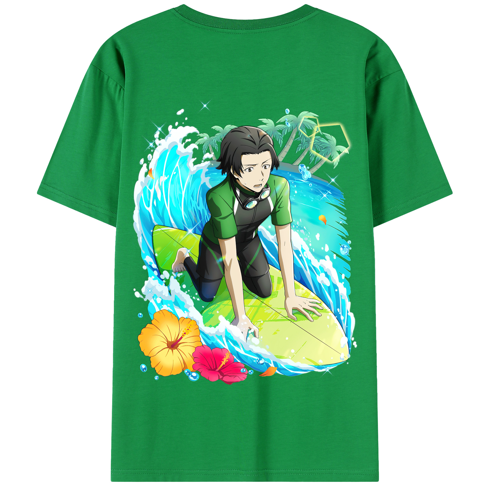 （画像用） 文豪ストレイドッグス Bungo Stray Dogs 綿100％半袖Tシャツ（背面プリント）