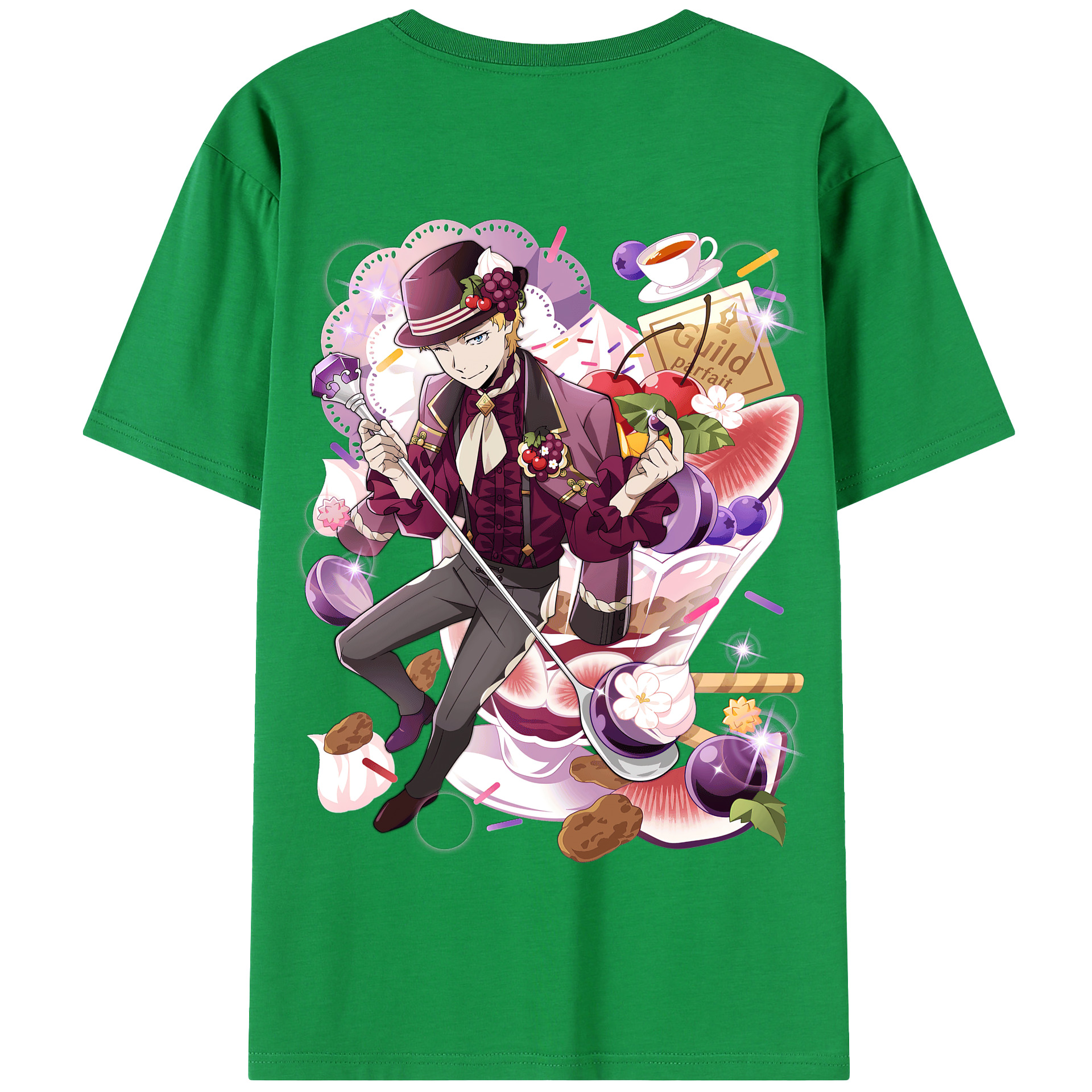 （画像用） 文豪ストレイドッグス Bungo Stray Dogs 綿100％半袖Tシャツ（背面プリント）