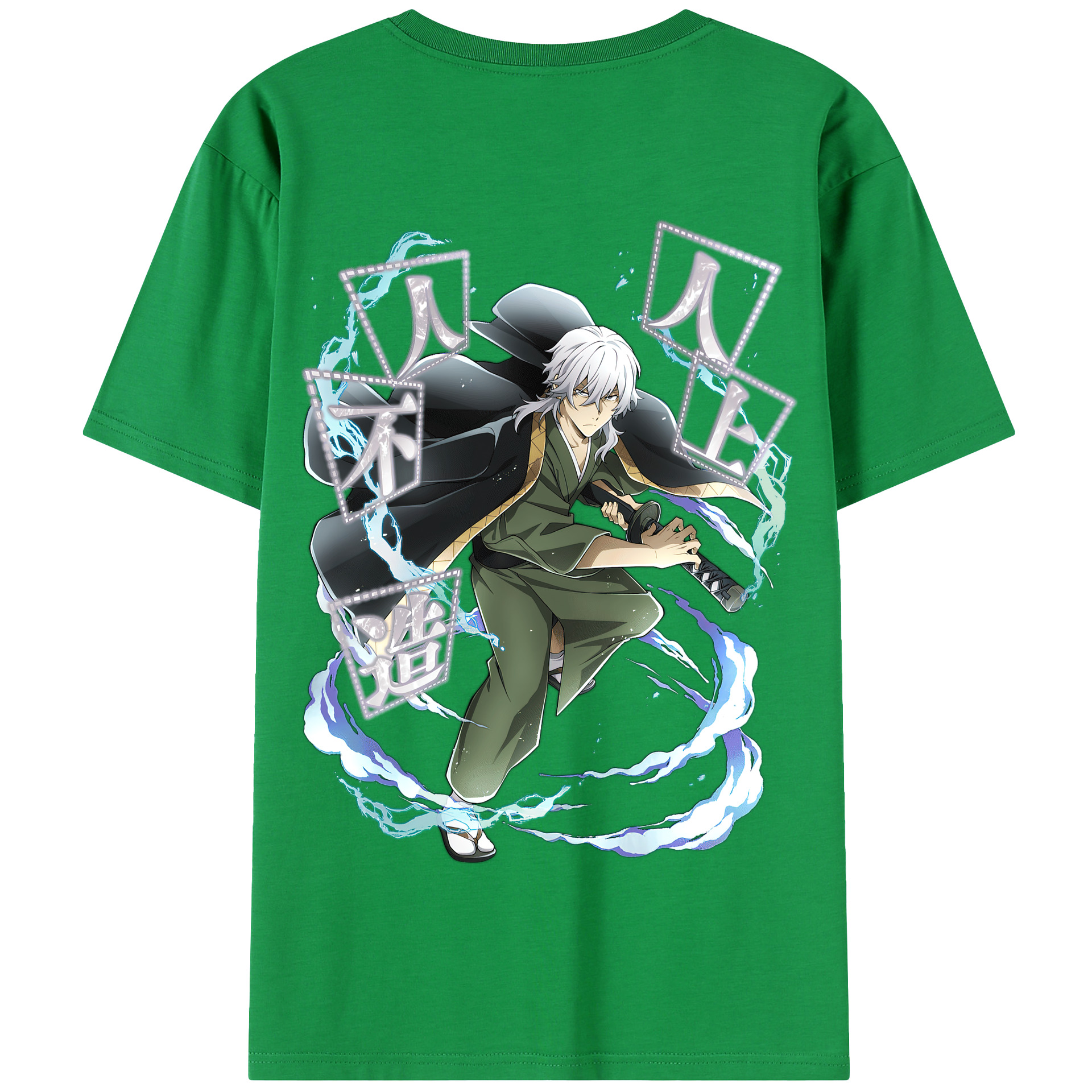 （画像用） 文豪ストレイドッグス Bungo Stray Dogs 綿100％半袖Tシャツ（背面プリント）