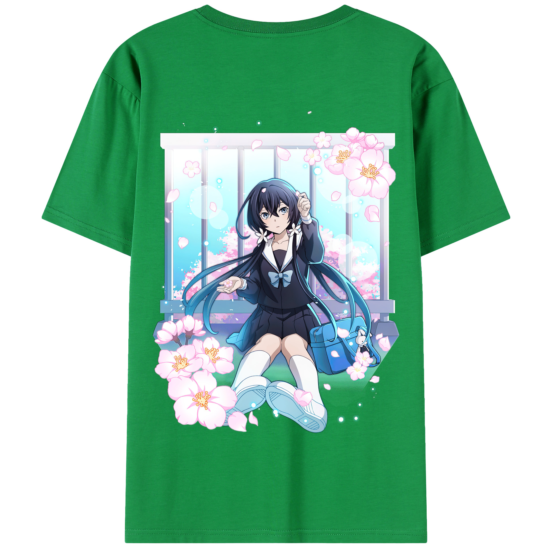 （画像用） 文豪ストレイドッグス Bungo Stray Dogs 綿100％半袖Tシャツ（背面プリント）