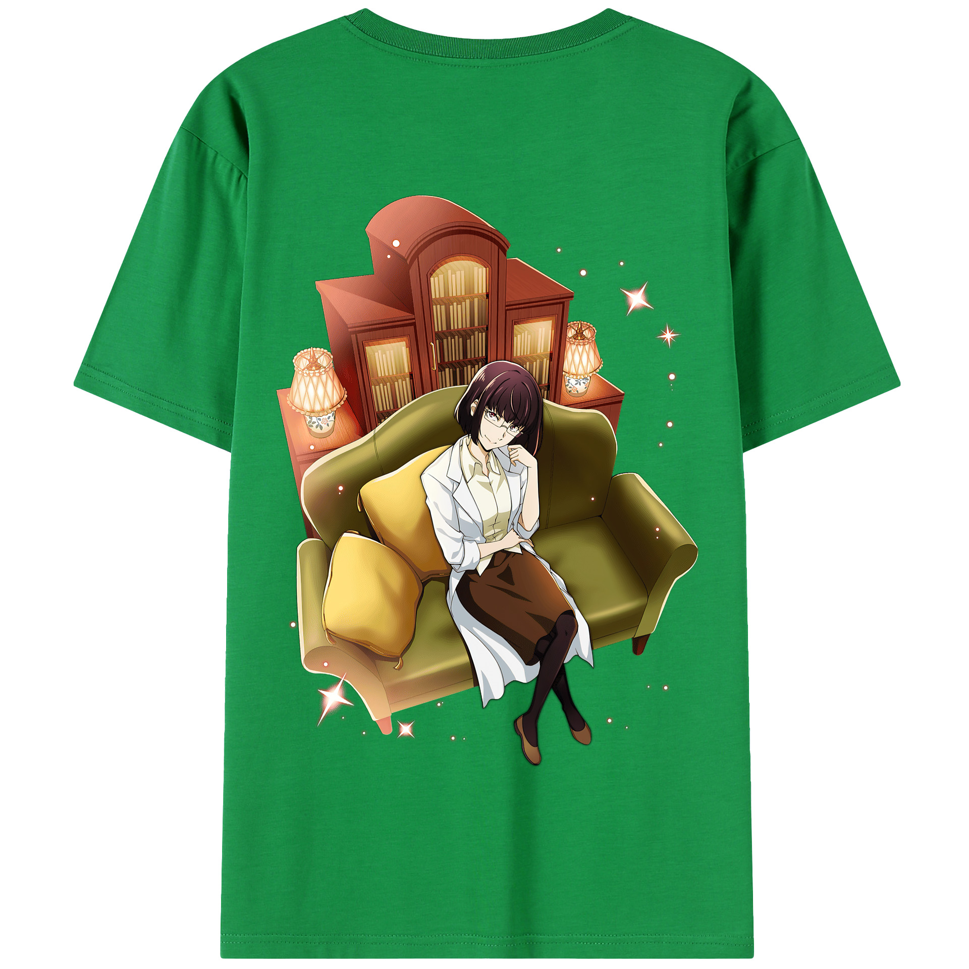 （画像用） 文豪ストレイドッグス Bungo Stray Dogs 綿100％半袖Tシャツ（背面プリント）