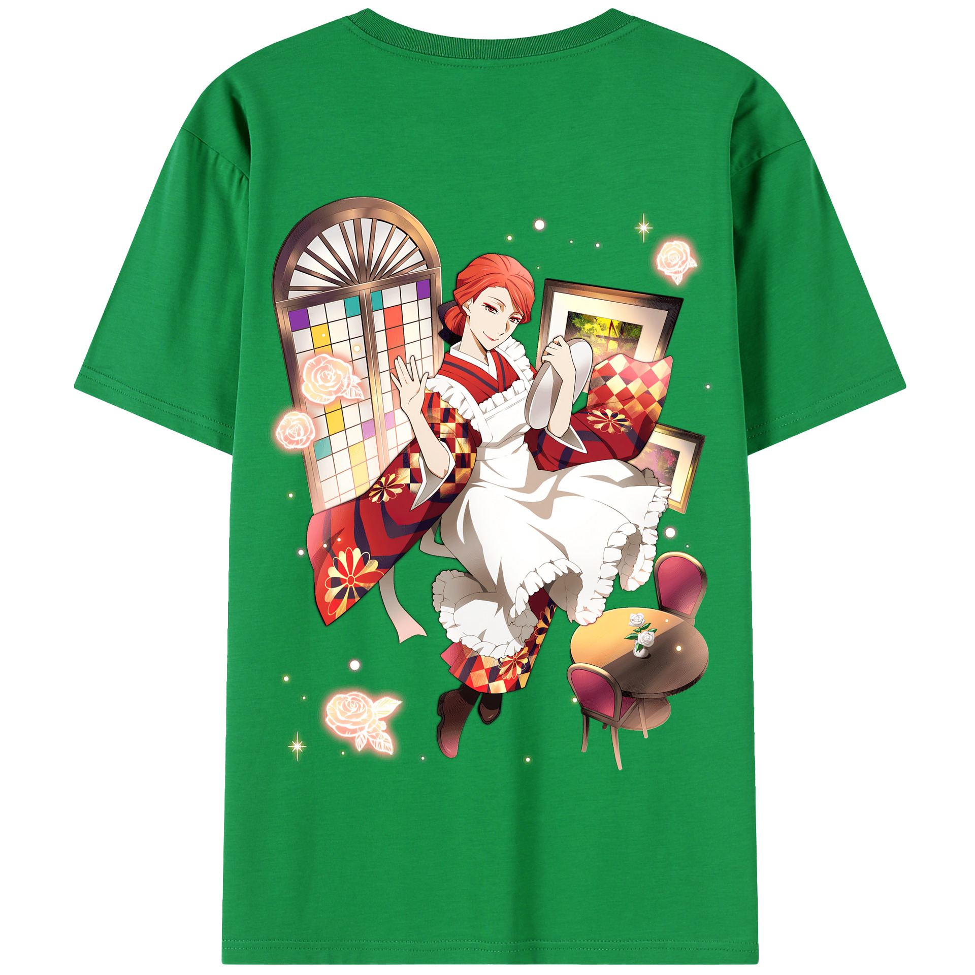 （画像用） 文豪ストレイドッグス Bungo Stray Dogs 綿100％半袖Tシャツ（背面プリント）